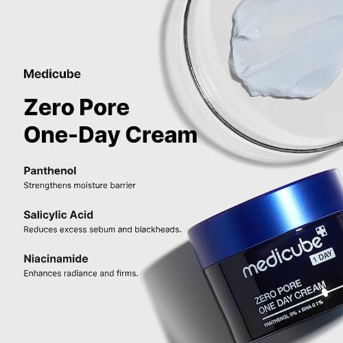 Detalle de Medicube Zero Pore One-Day Cream: crema idratante per pori e pelle grassa