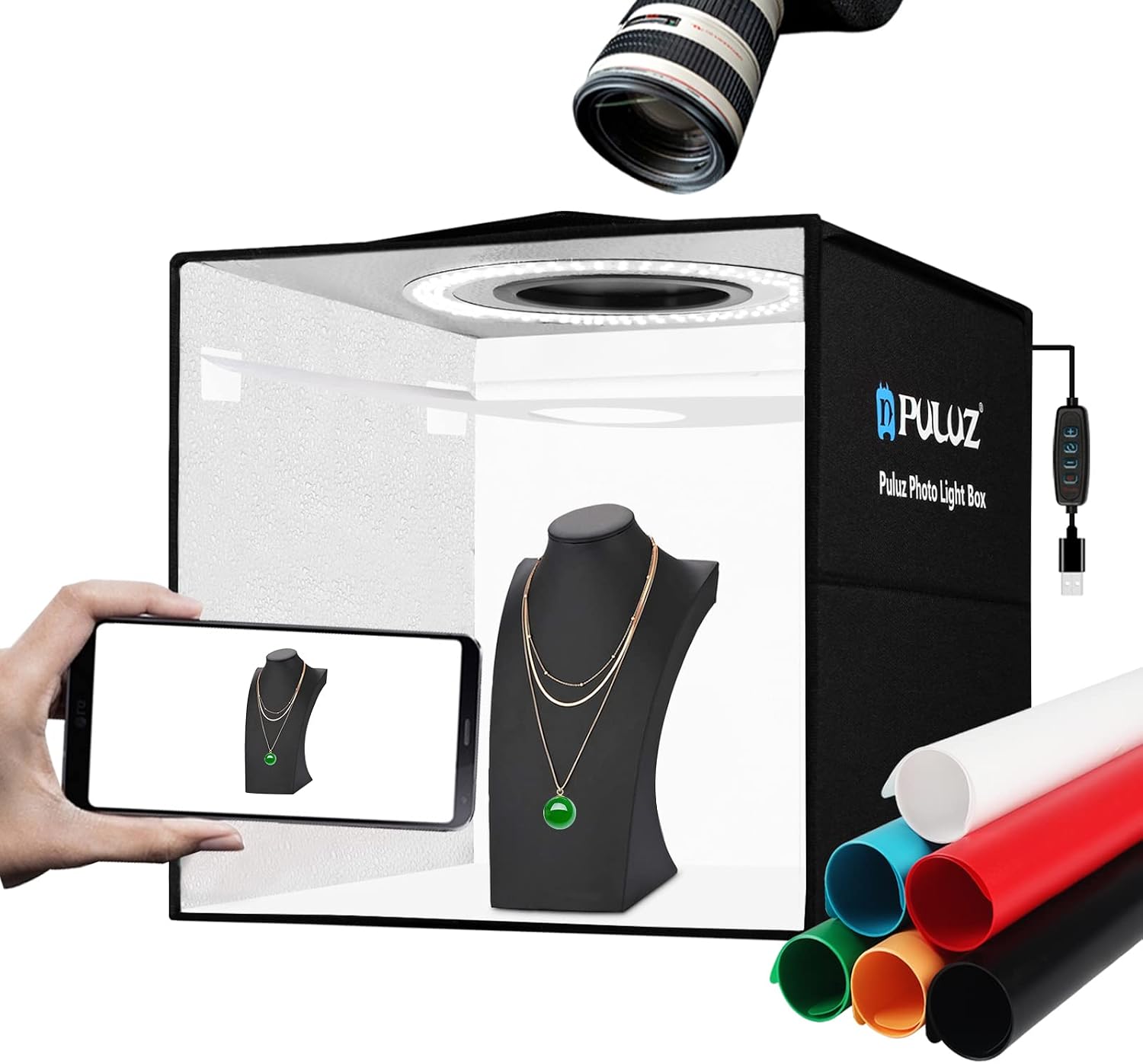 Thumbnail 5 de PULUZ Light Box 40cm portable photo studio