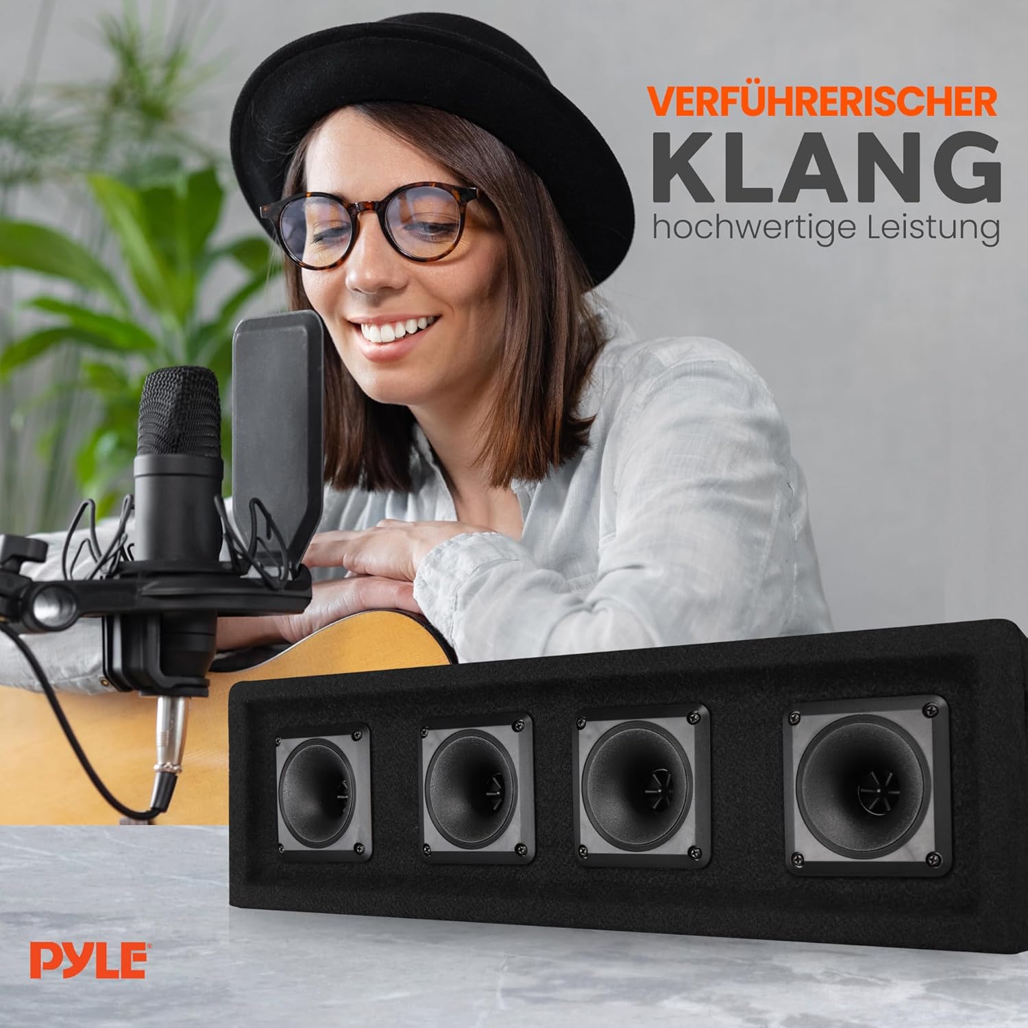 Thumbnail 6 de Pyle-Pro 4-Wege DJ-Lautsprechersystem (300 Watt Power, 150 Watt RMS, 8 Ohm) – Schwarz, Full-Range
