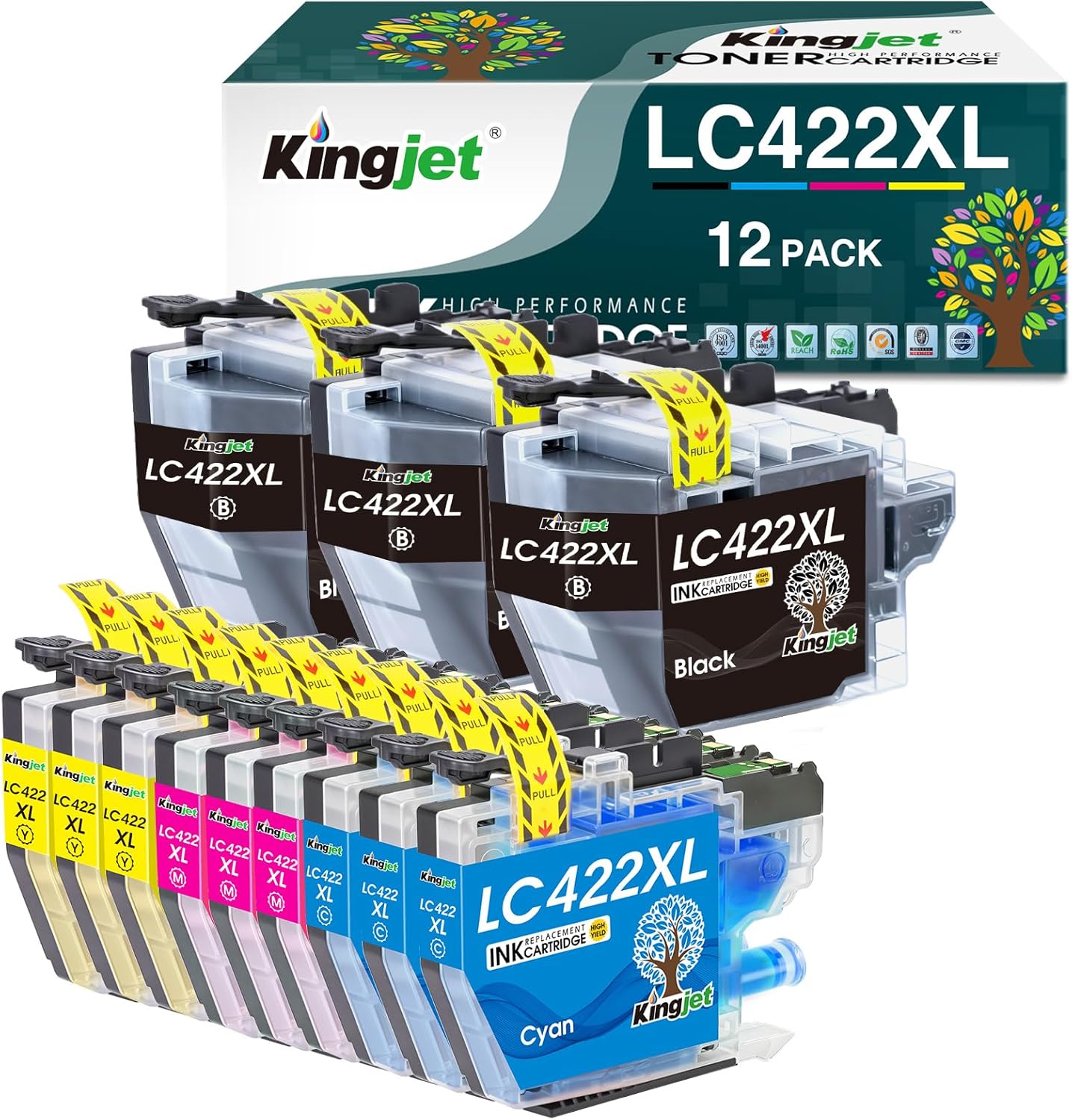 KINGJET LC422XL cartucce Brother 12