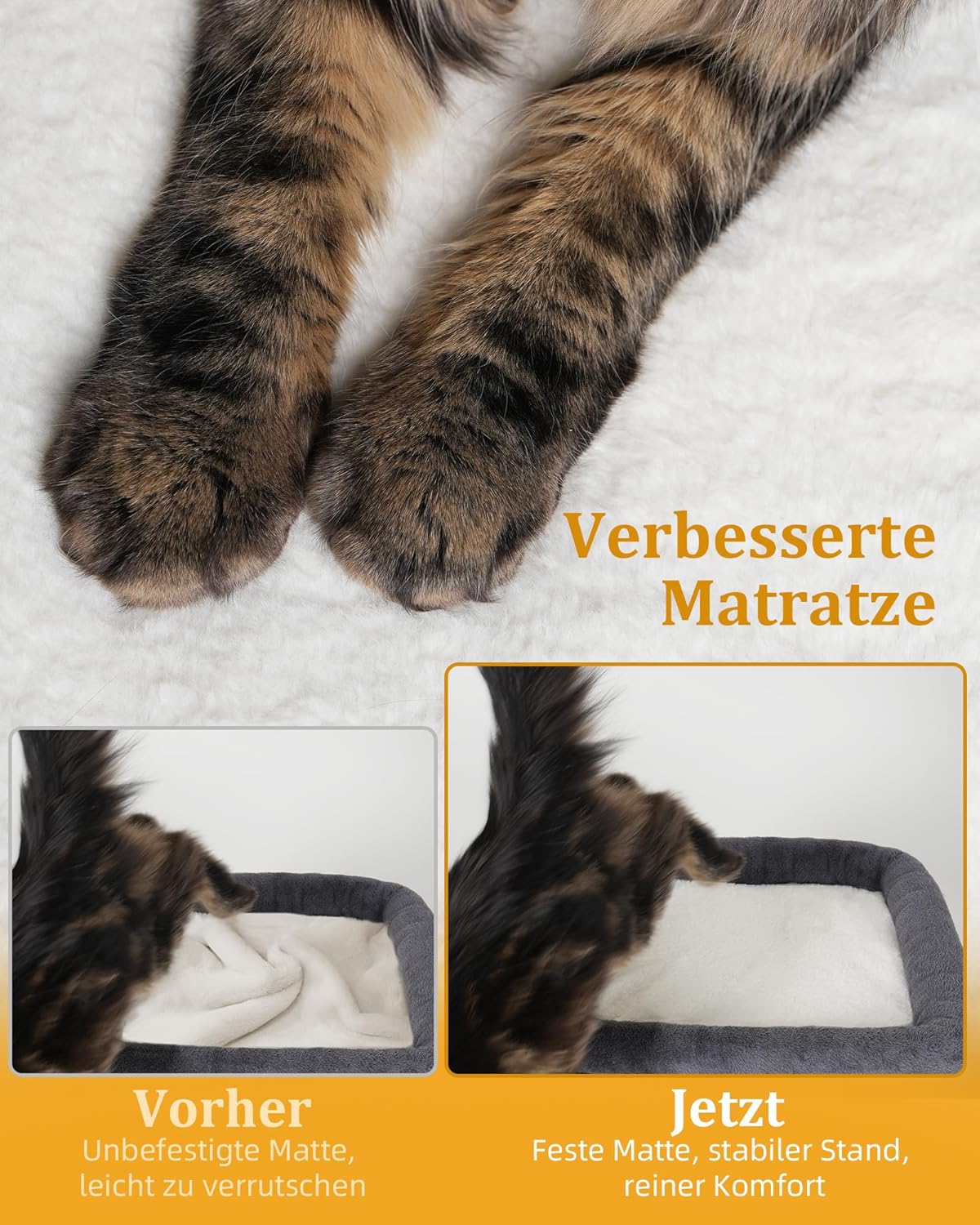 Thumbnail 2 de Aechonow Kratzbaum Große Liegefläche 51x41 cm 🐱