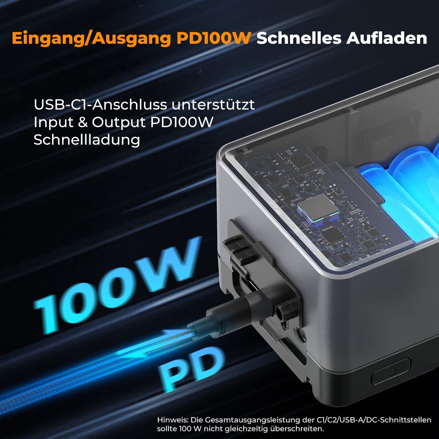 Thumbnail 1 de K&F CONCEPT V Mount Battery KF-V99 Pro – 99Wh/6700mAh inkl. PD 100W USB-C Schnellladung und Multi-Output