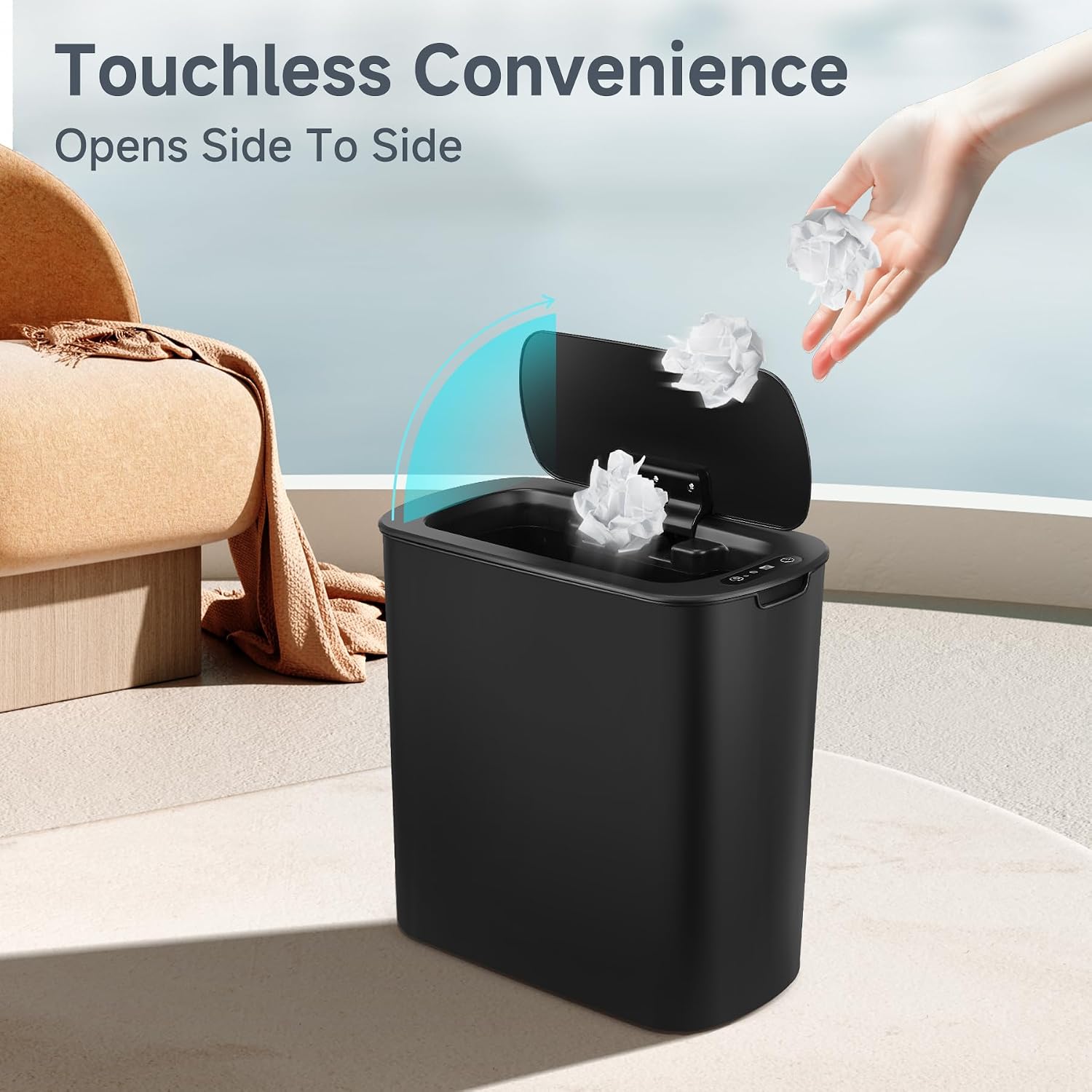 Detalle 2 de TIPGO 5-Gallon Motion Senor Trash Can ⚙