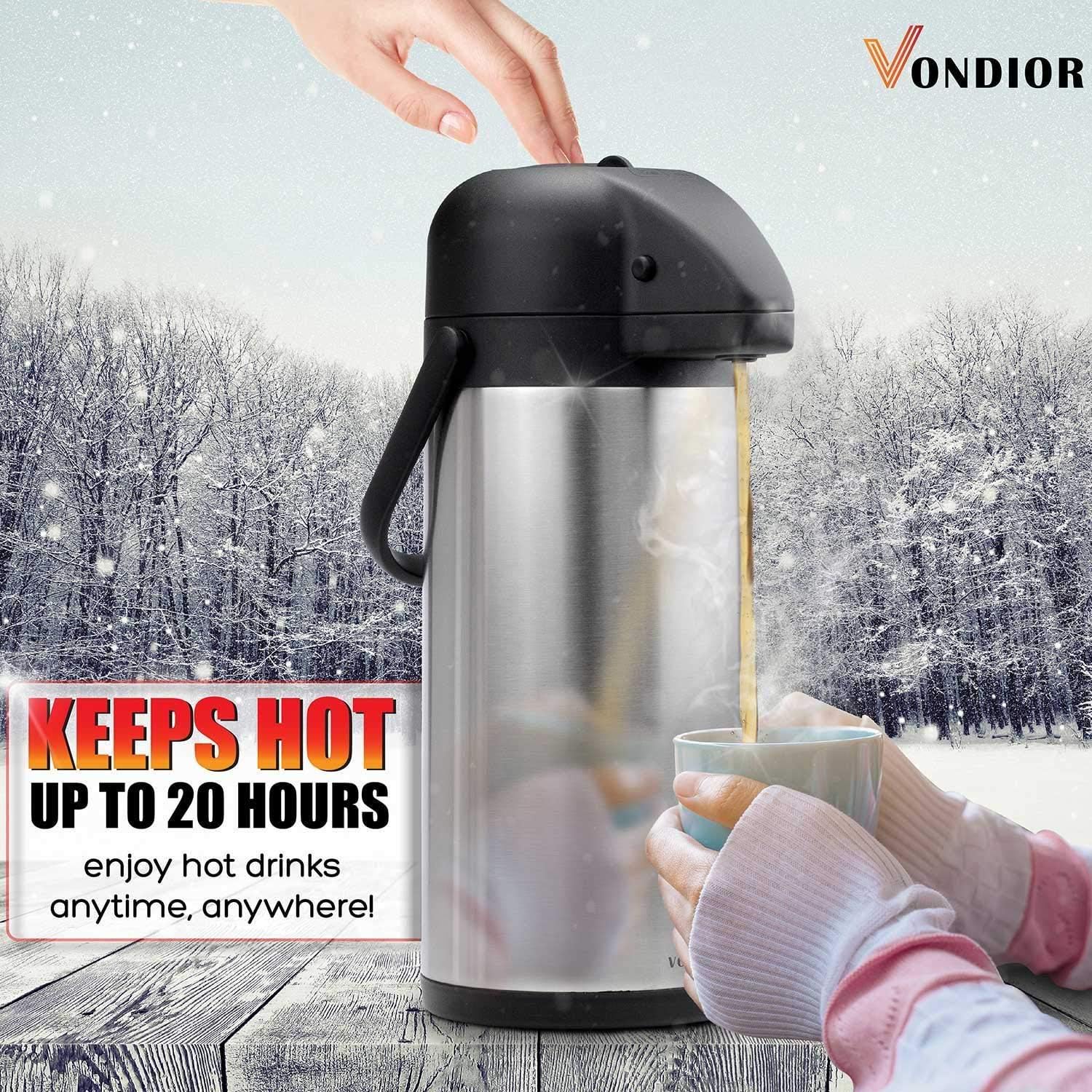 Detalle 2 de 102oz/3L Airpot Coffee Dispenser Thermal Carafe