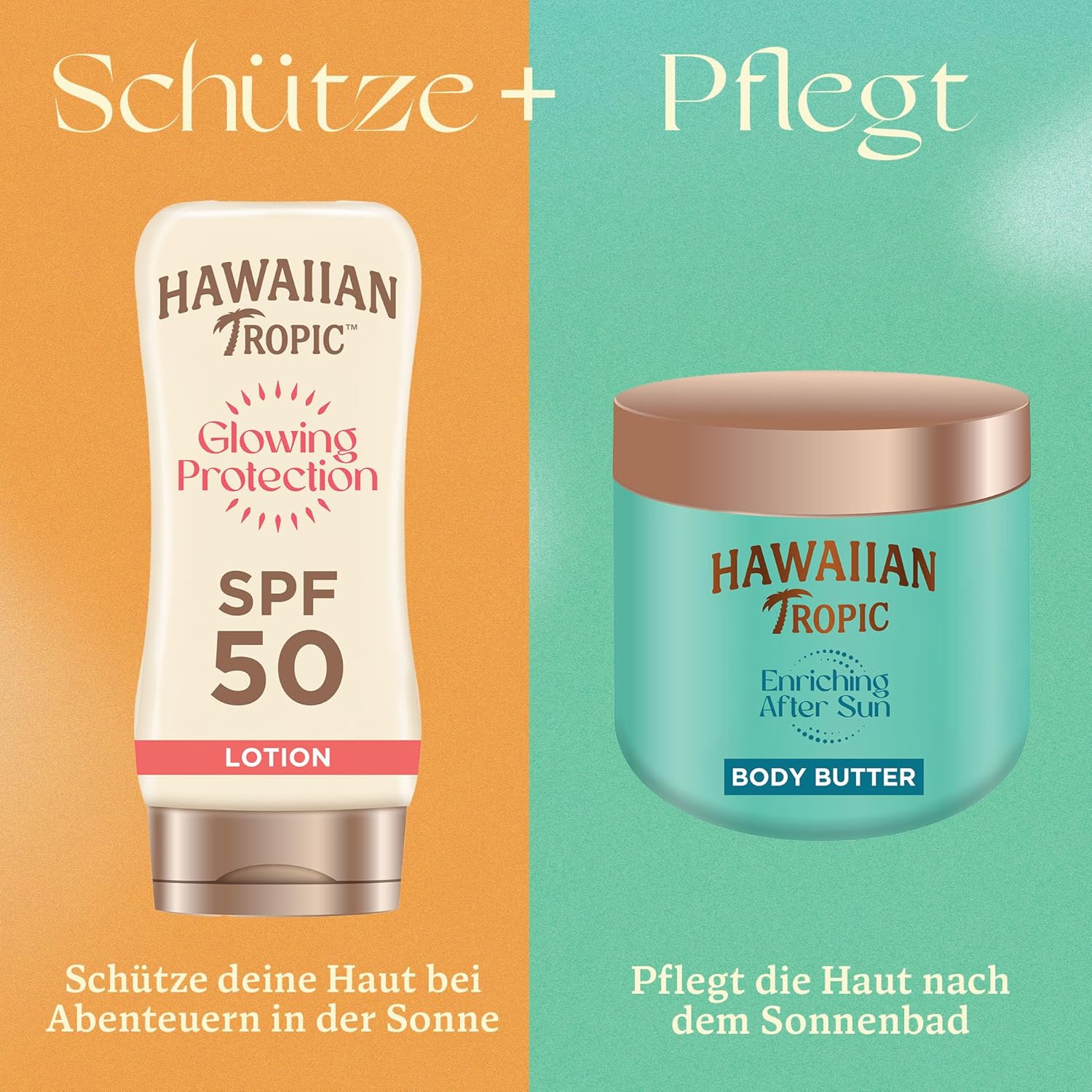 Detalle 2 de Hawaiian Tropic Enriching After Sun Body Butter – 250 ml, 12-Stunden-Feuchtigkeit mit Sheabutter, Kokosduft, vegan