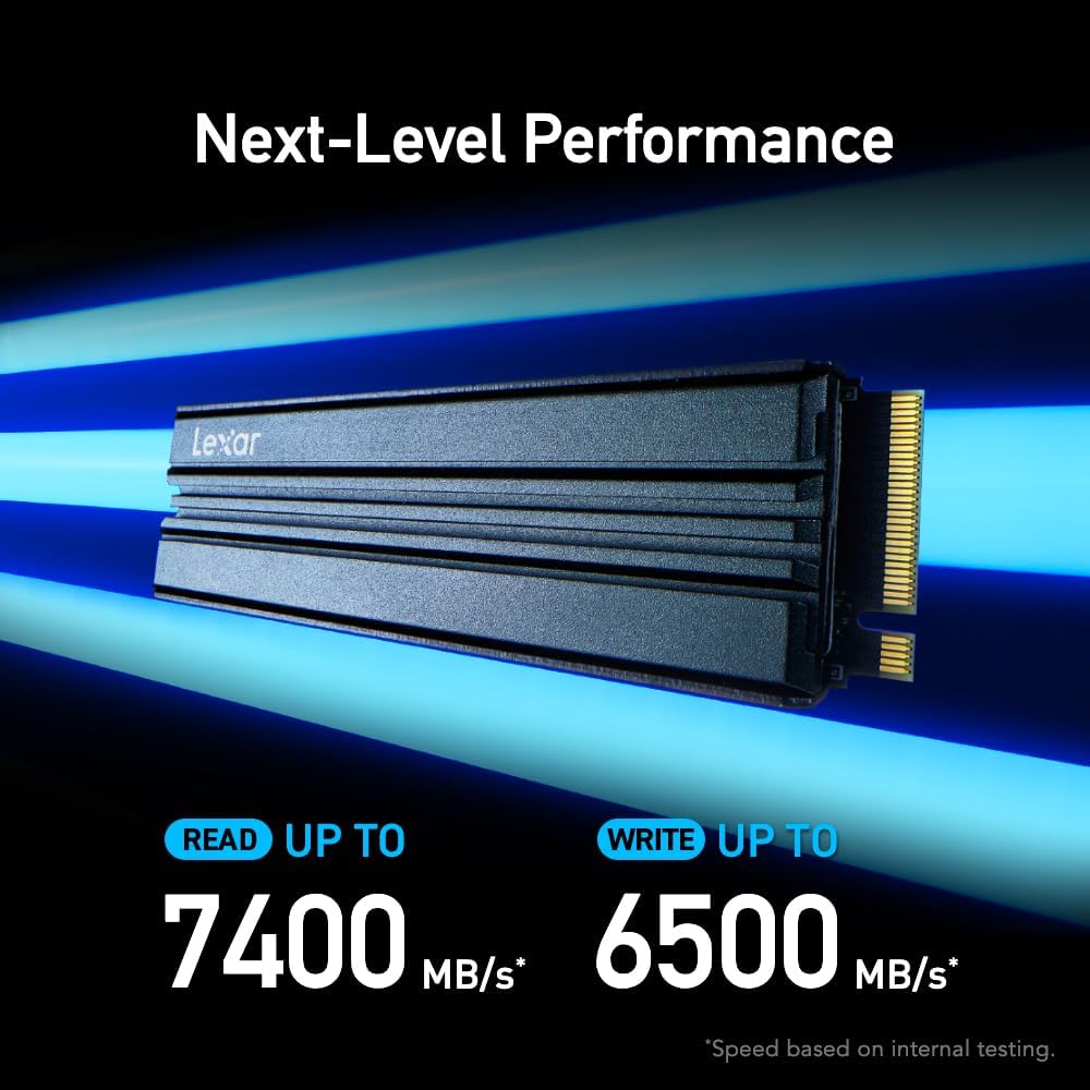 Thumbnail 2 de Lexar NM790 LNM790X001T-RN9NU 1TB NVMe SSD, Heatsink, PCIe Gen 4x4