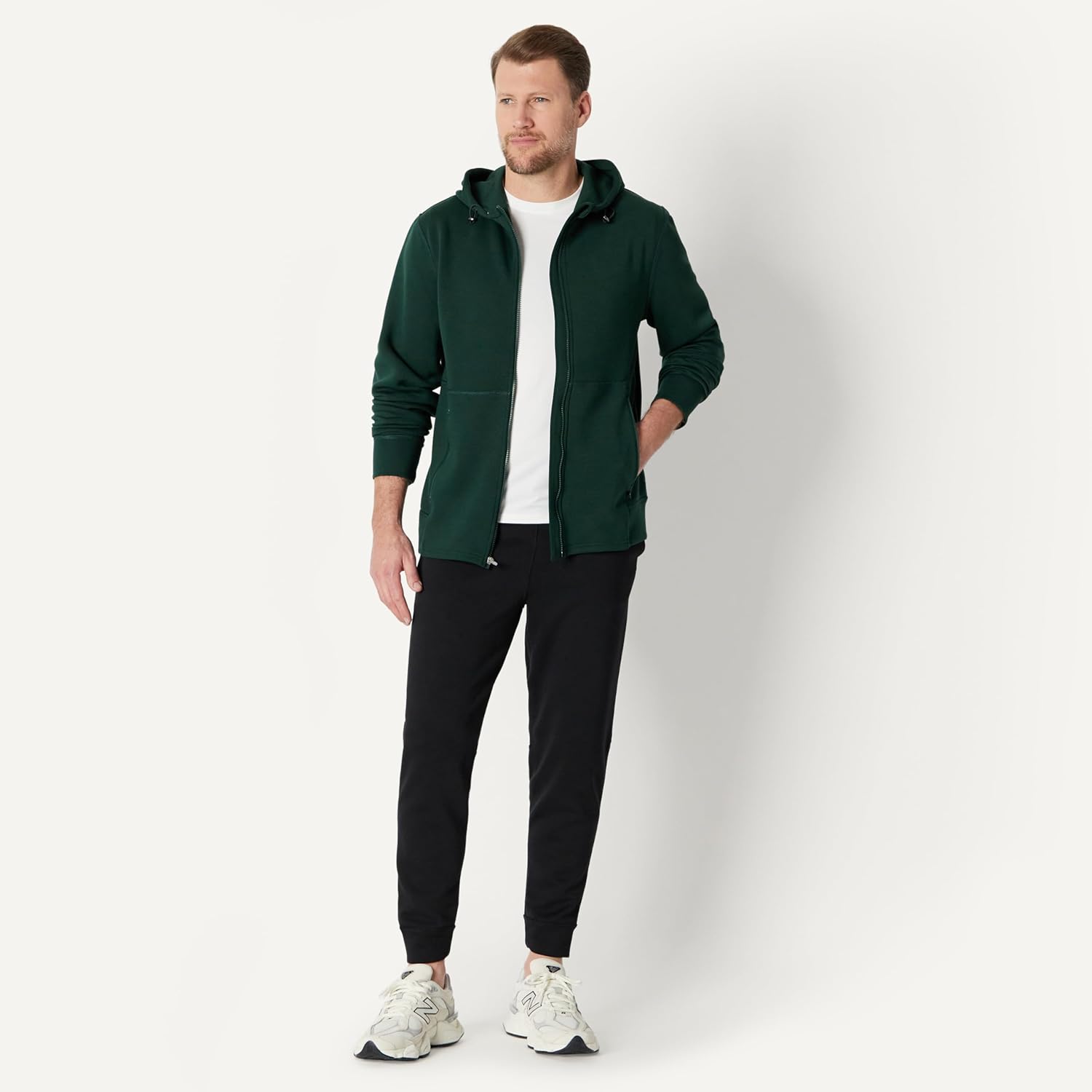 Thumbnail 4 de Amazon Essentials Active Men’s Full-Zip Hoodie Sweatshirt (Relaxed Fit)