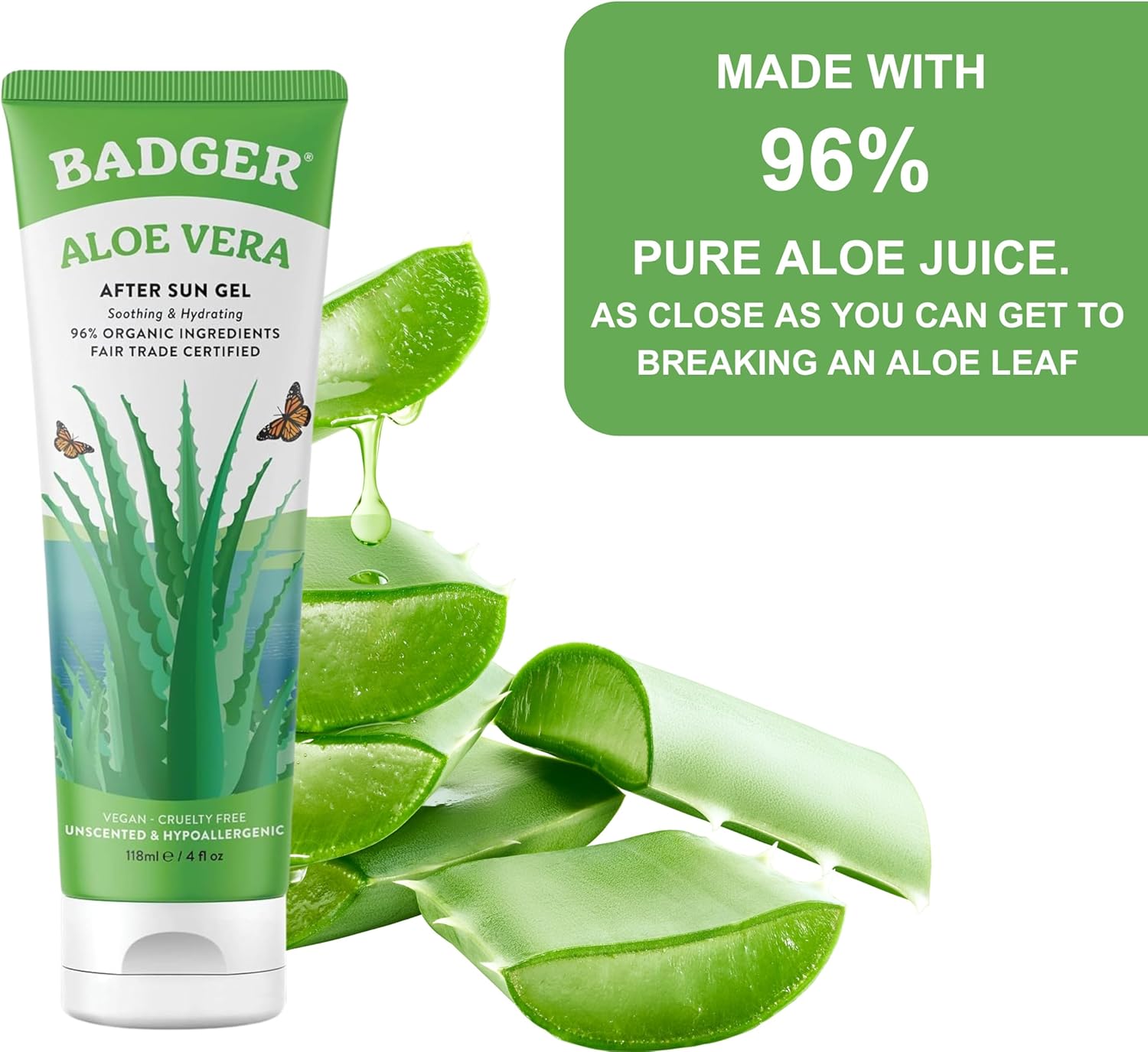 Detalle 2 de Badger Aloe Vera Gel | Cooling & Soothing 118 ml