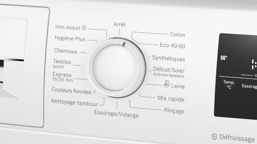 Detalle de Bosch WAN2827ZFR Série 4 – Lave-linge pose-libre avec Iron Assist