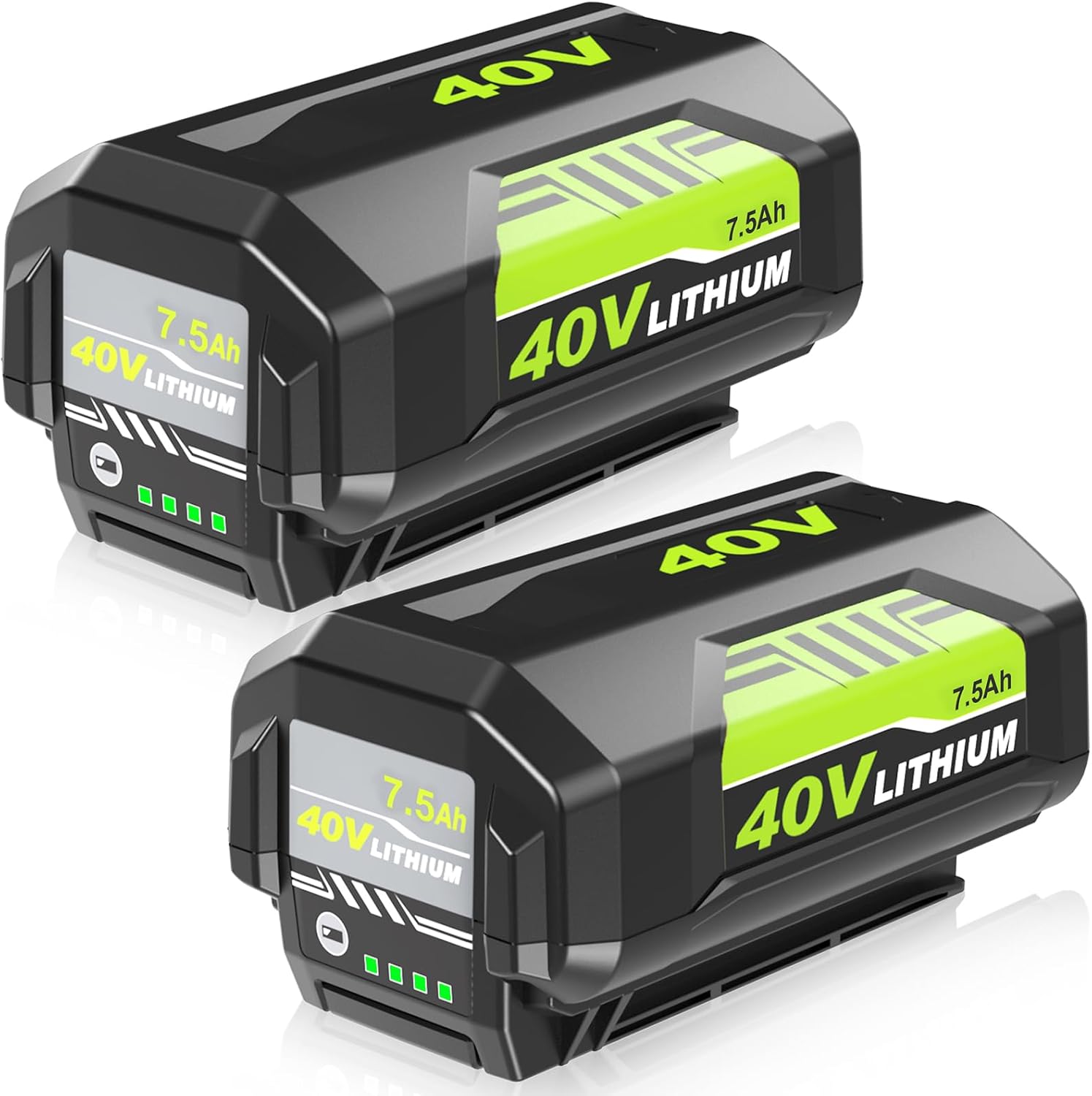 Detalle de Munikind 40V 7.5Ah Replacement Batteries, 2-Pack with LED Indicators