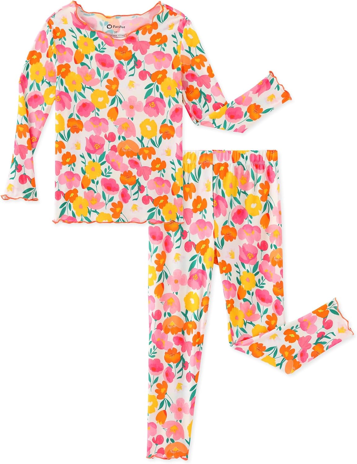 Detalle de PATPAT Toddler Pajama Set, Bamboo Viscose