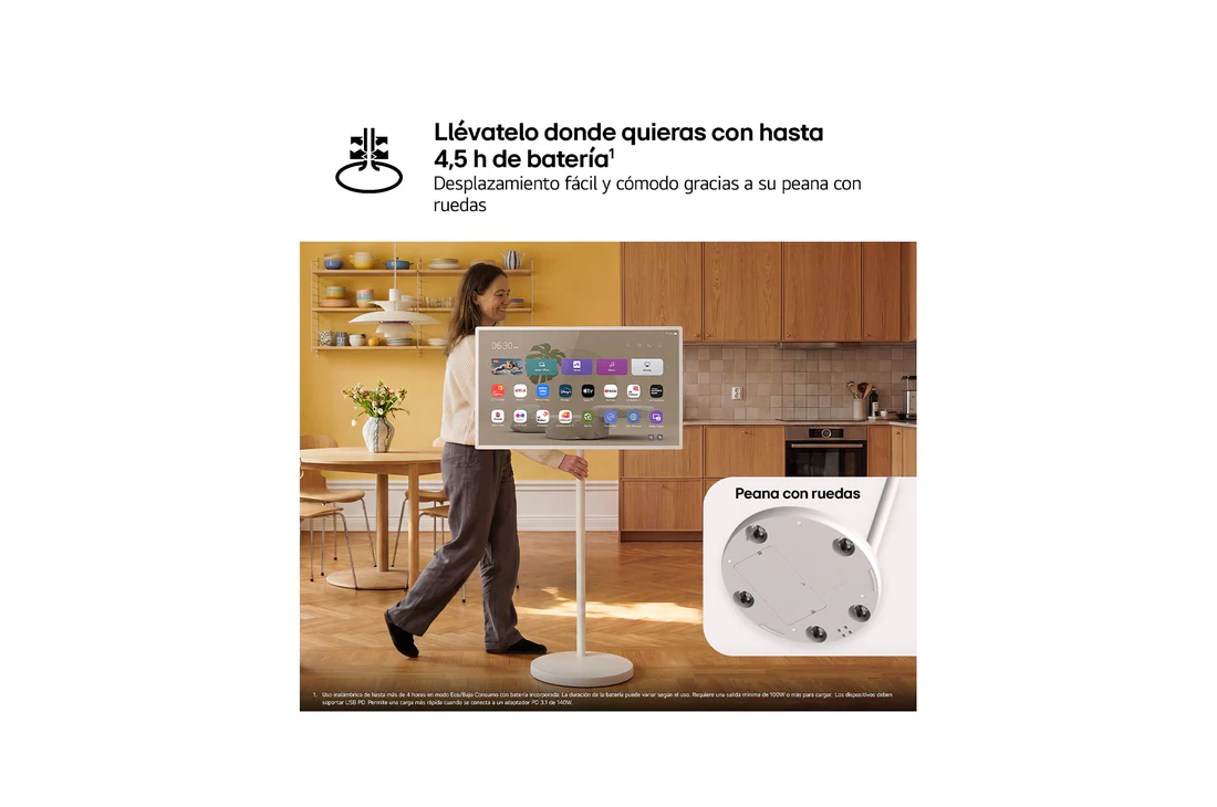 Thumbnail 5 de LG StanbyME 2 Max 32'' (32LX6BPGA): TV portátil 4K táctil con hasta 4,5 h de batería