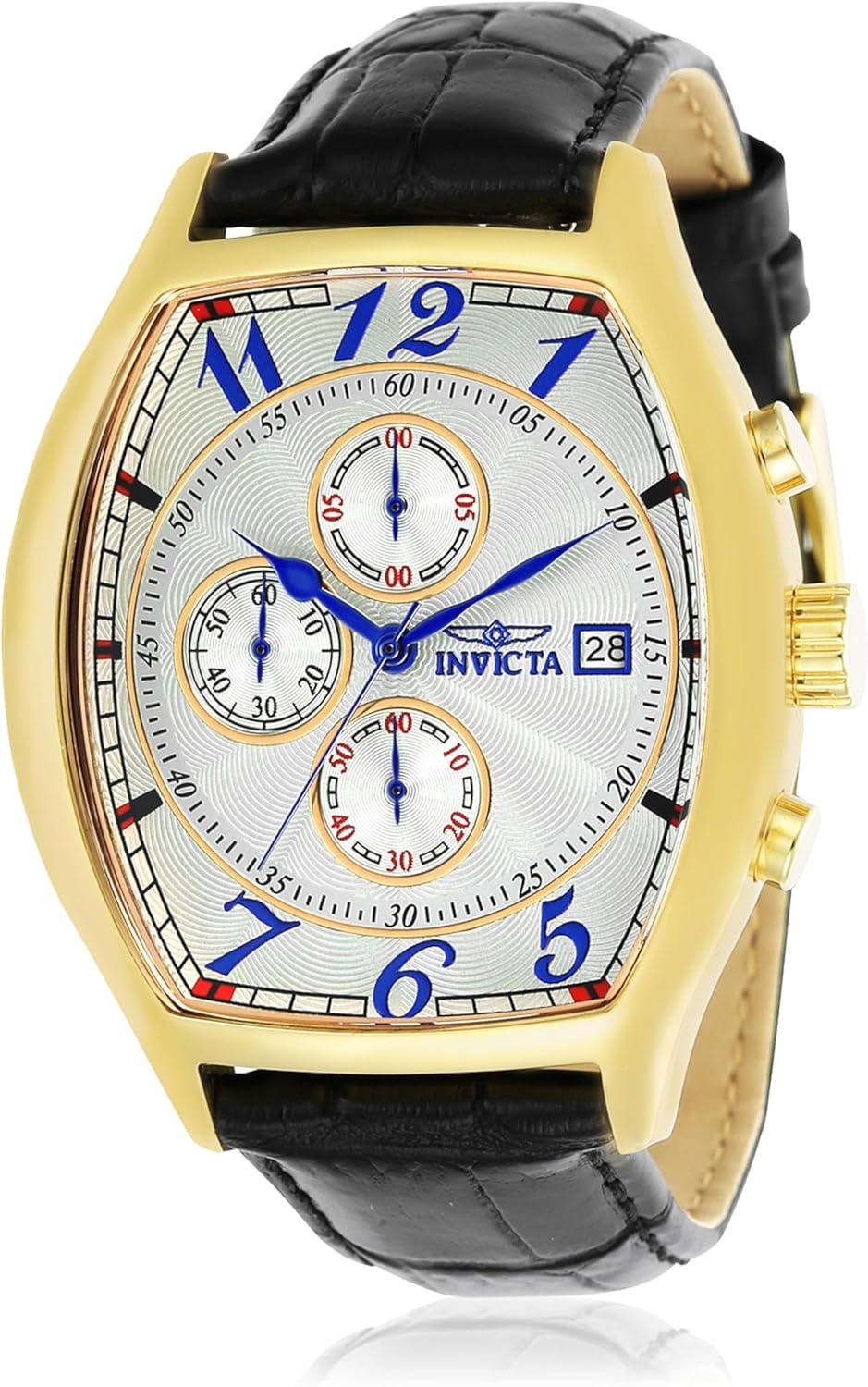 Detalle de Invicta Specialty 14330 Montre Homme — Étanche, analogique, quartz, acier inoxydable, cadran blanc, 43 mm