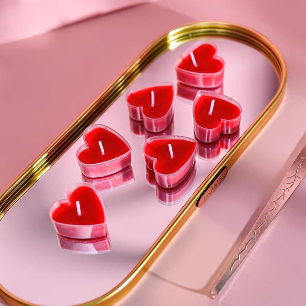 Detalle de Love Candle 9 PCS Romantic Unscented Tea Lights (White)