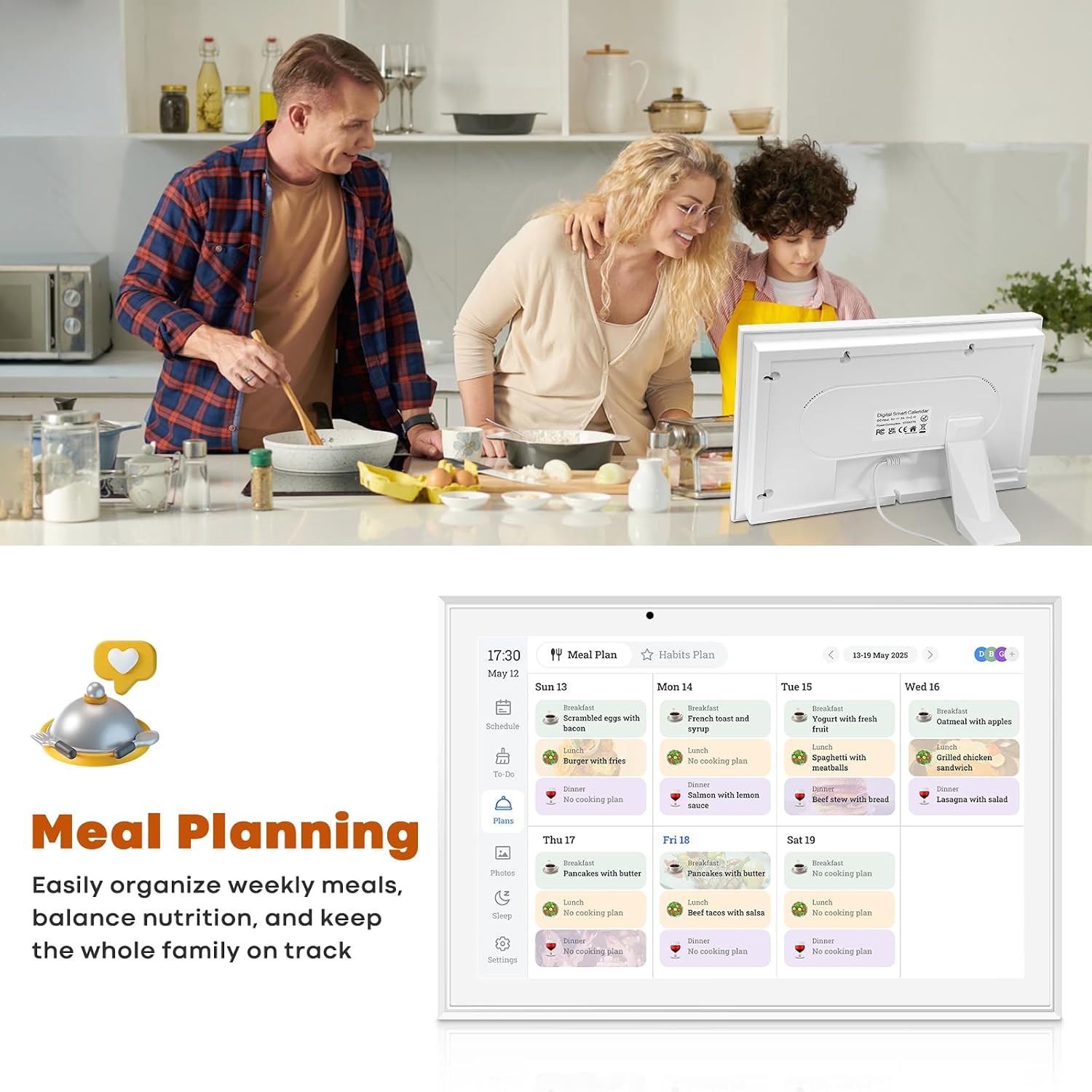 Thumbnail 4 de Hesmor Digital Calendar 10.1" smart wall display