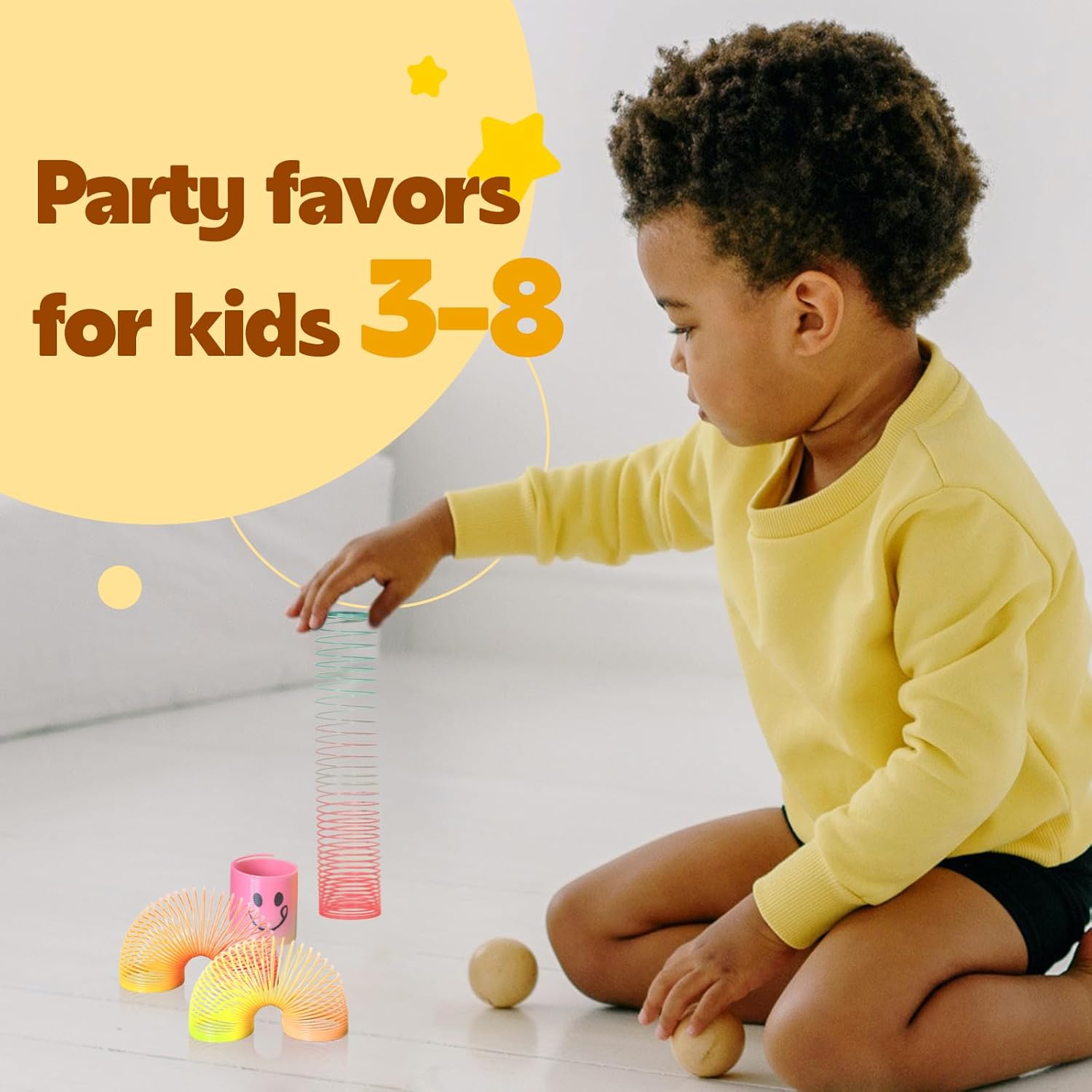 Detalle de Cocurb 32 Pcs Mini Spring Party Favors for Kids (Ages 4–8) — Fun Fidget Springs for Birthdays, Classrooms, and Goodie Bags