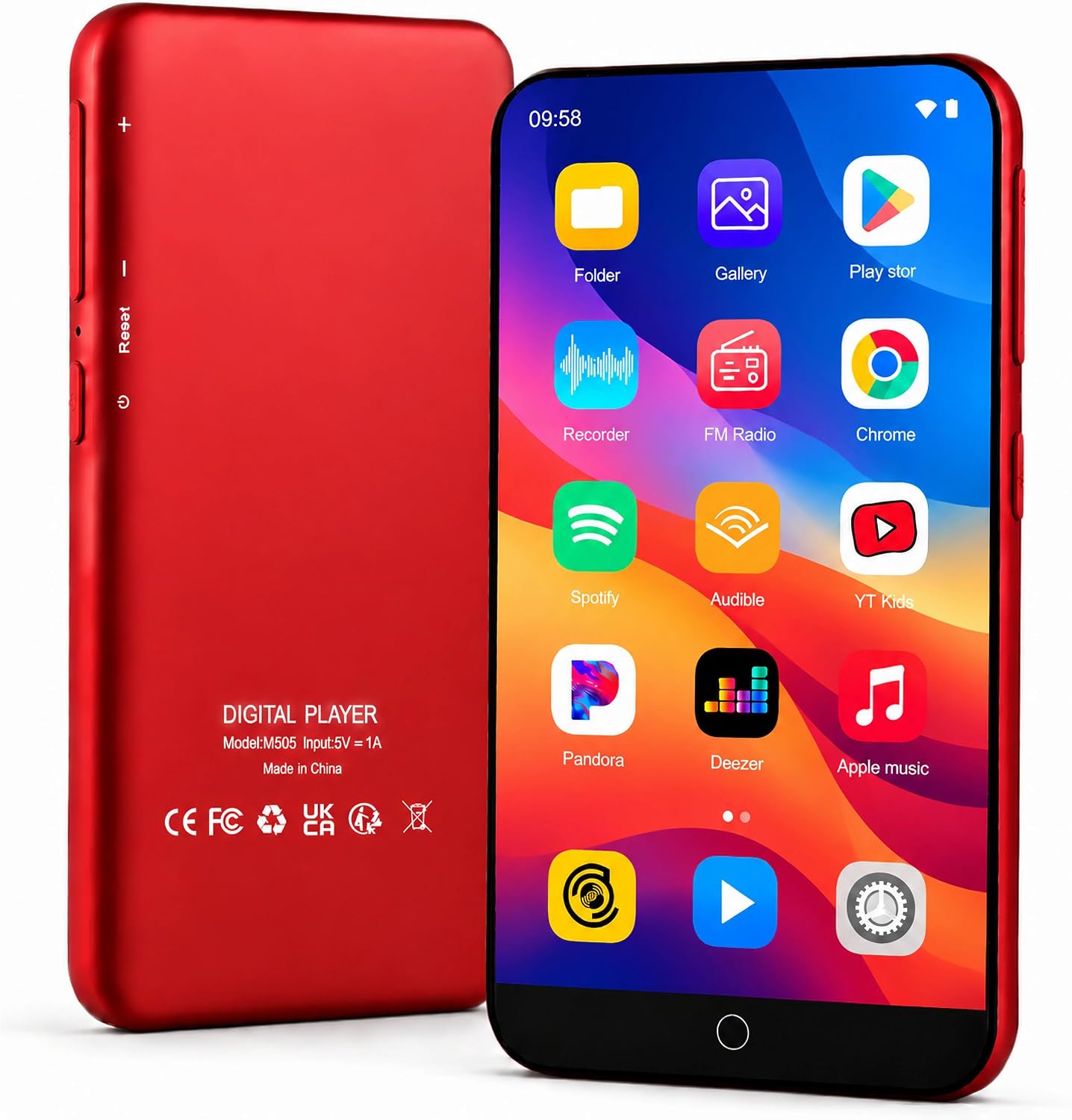 Detalle de ZAQE M505 Pro 16GB Android MP3 Player with 4-Inch Touchscreen and Wi-Fi