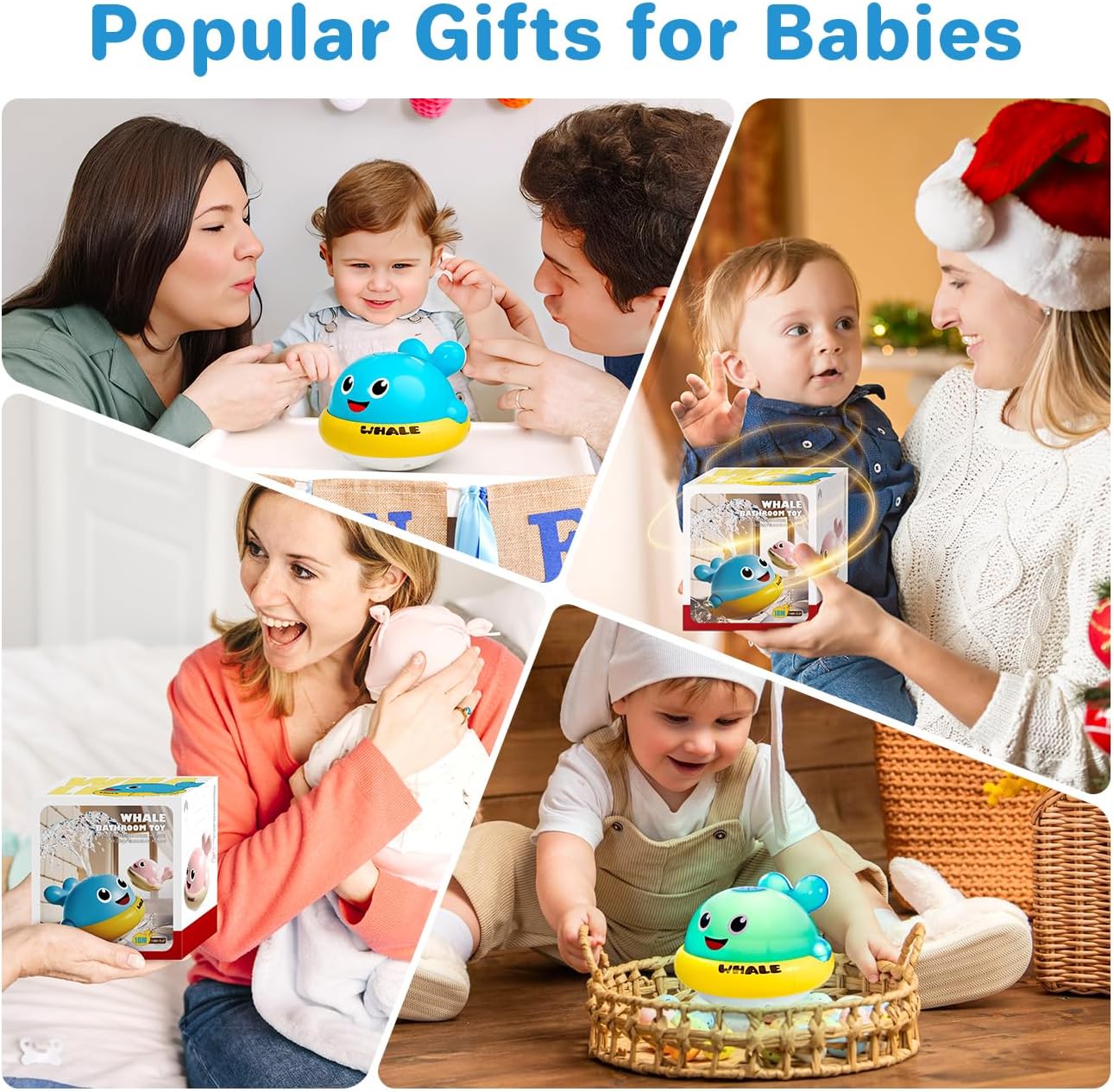 Thumbnail 6 de Baby Light Up Bath Toys whale 1-3 years