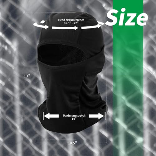 Detalle de LONGKING Passamontagna antivento traspirante unisex con protezione UV