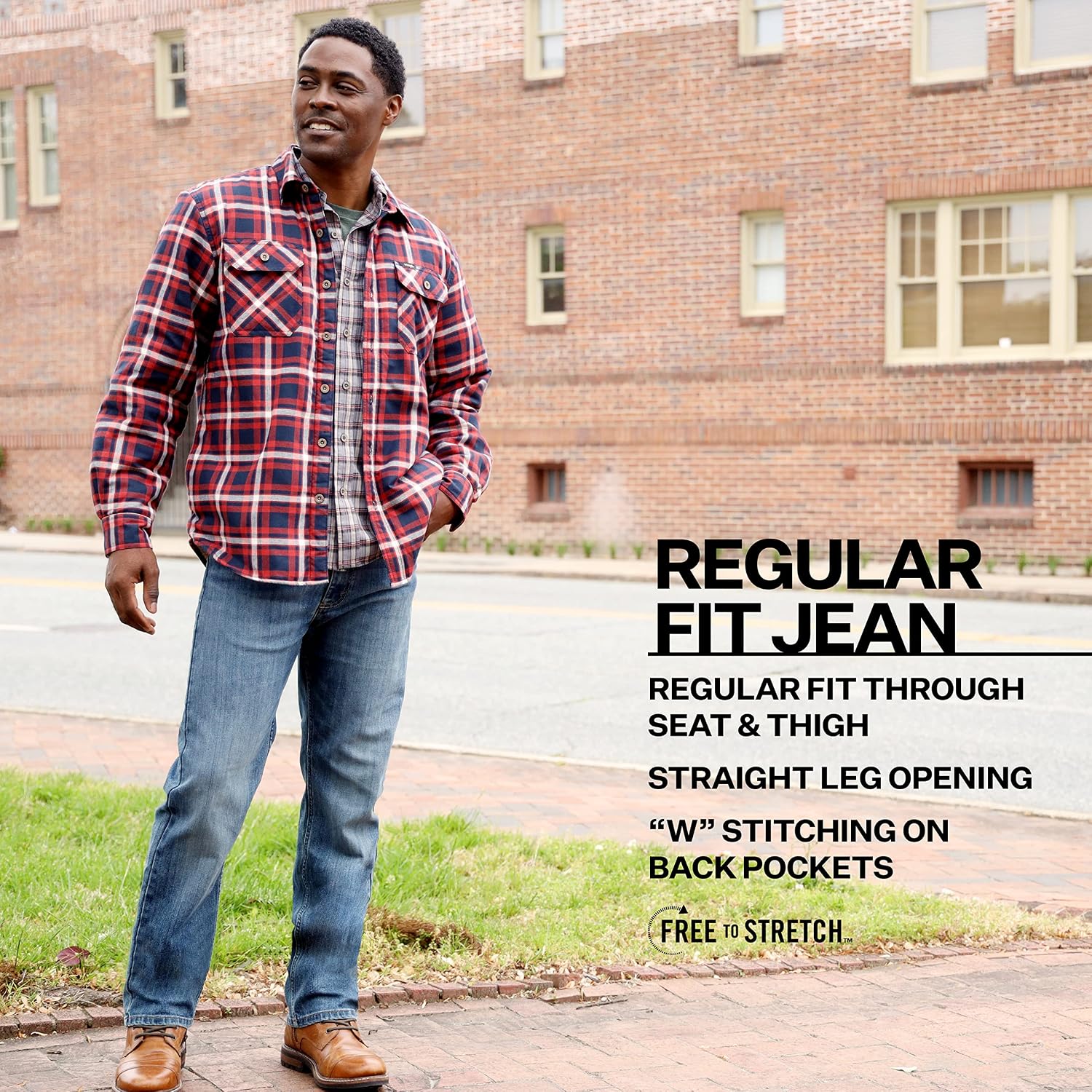 Thumbnail 4 de Wrangler Jean Coupe Droite Extensible pour Homme — Confort et allure intemporelle