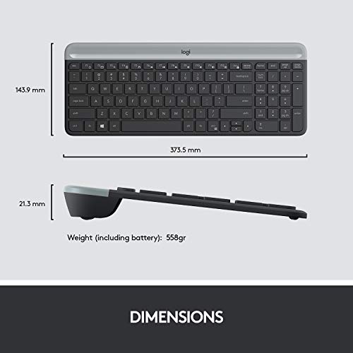Thumbnail 7 de Logitech MK470 Slim Wireless Keyboard & Mouse Combo for Windows