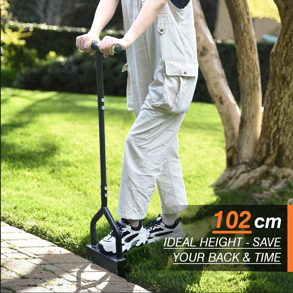 Thumbnail 5 de Colwelt Manual Lawn Edging Tool 102cm – Half Moon Edger with V-Shaped Serrated Blade