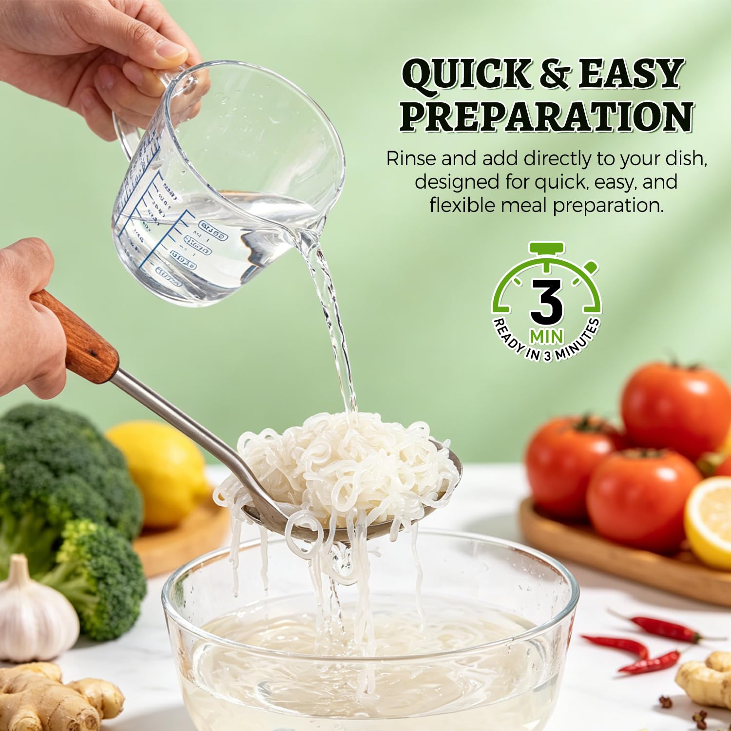 Thumbnail 6 de 52USA SOE-KNA-006-668 USDA Organic Konjac Angel Hair Noodles, Ready-to-Eat