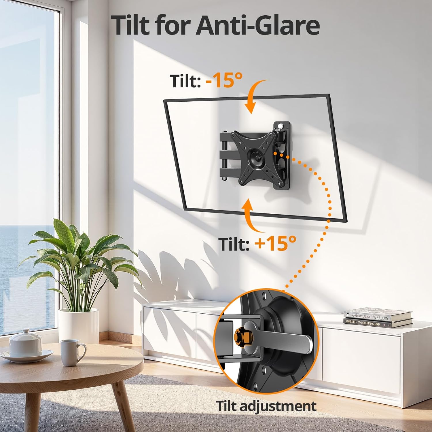 Thumbnail 2 de IWORKBOARD Full Motion TV Monitor Wall Mount Bracket (13–32 in, Max VESA 100x100mm, up to 33 lbs)