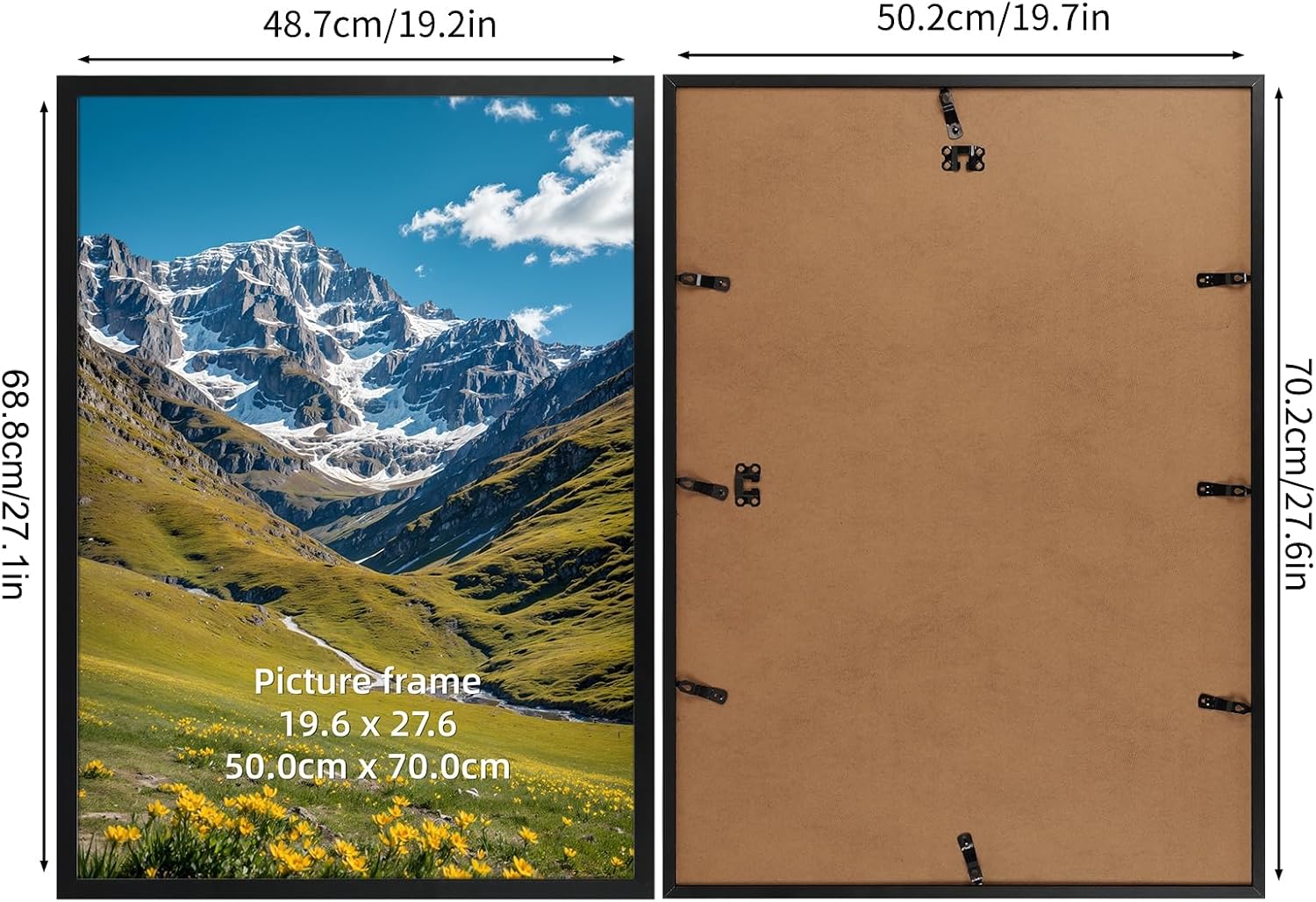 Detalle 2 de Ditwis 50x70cm aluminium picture frame 🖼