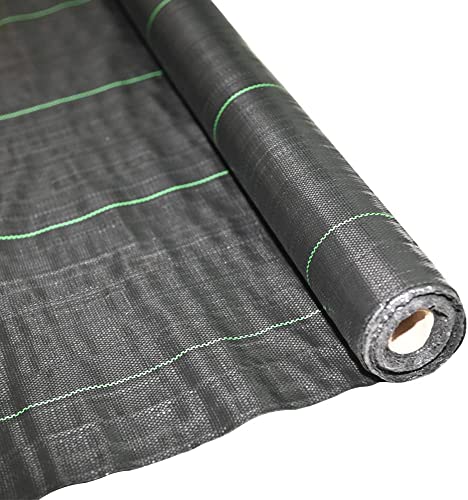 Detalle de RAM Heavy Duty Weed Control Fabric Ground Cover Membrane 2M x 10M – UV Stabilised, Black