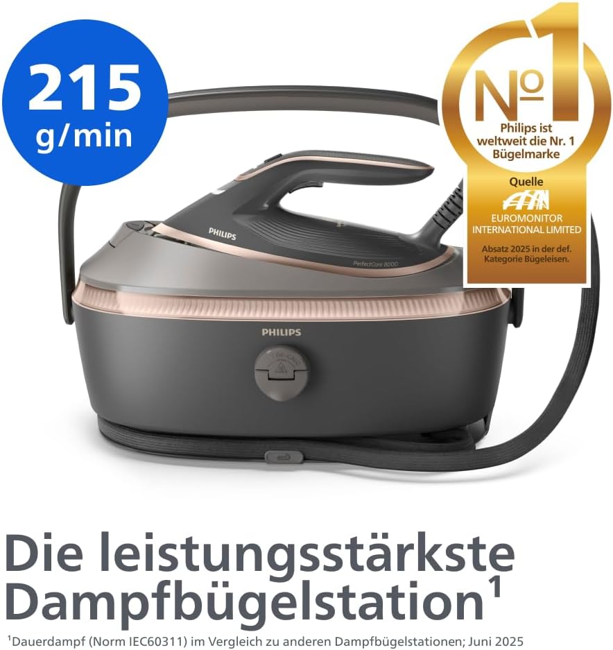 Thumbnail 1 de Philips PerfectCare 8000 Series Dampfbügelstation PSG8200/80 – kraftvolles, schonendes Dampfbügeln