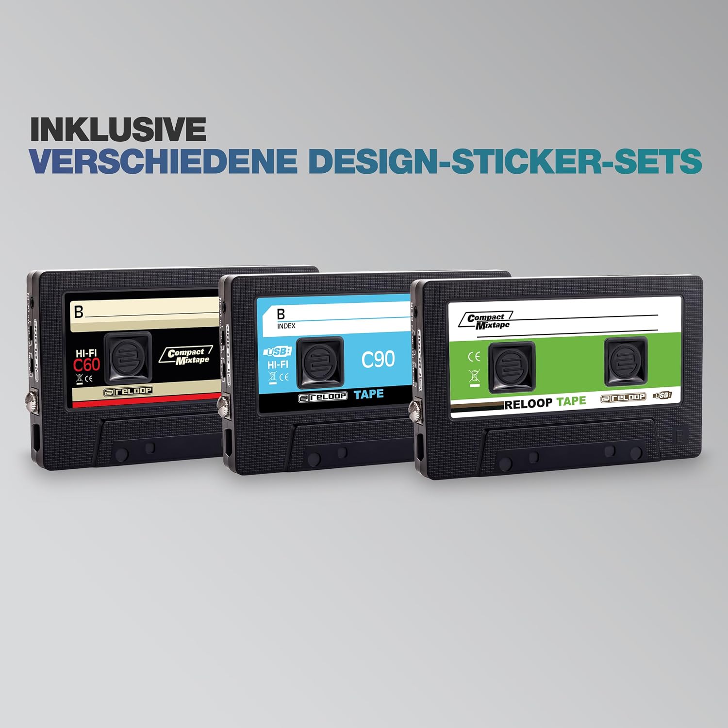 Thumbnail 6 de Reloop AMS-TAPE retro USB-recorder voor mixsets en vinyl, MP3-opname