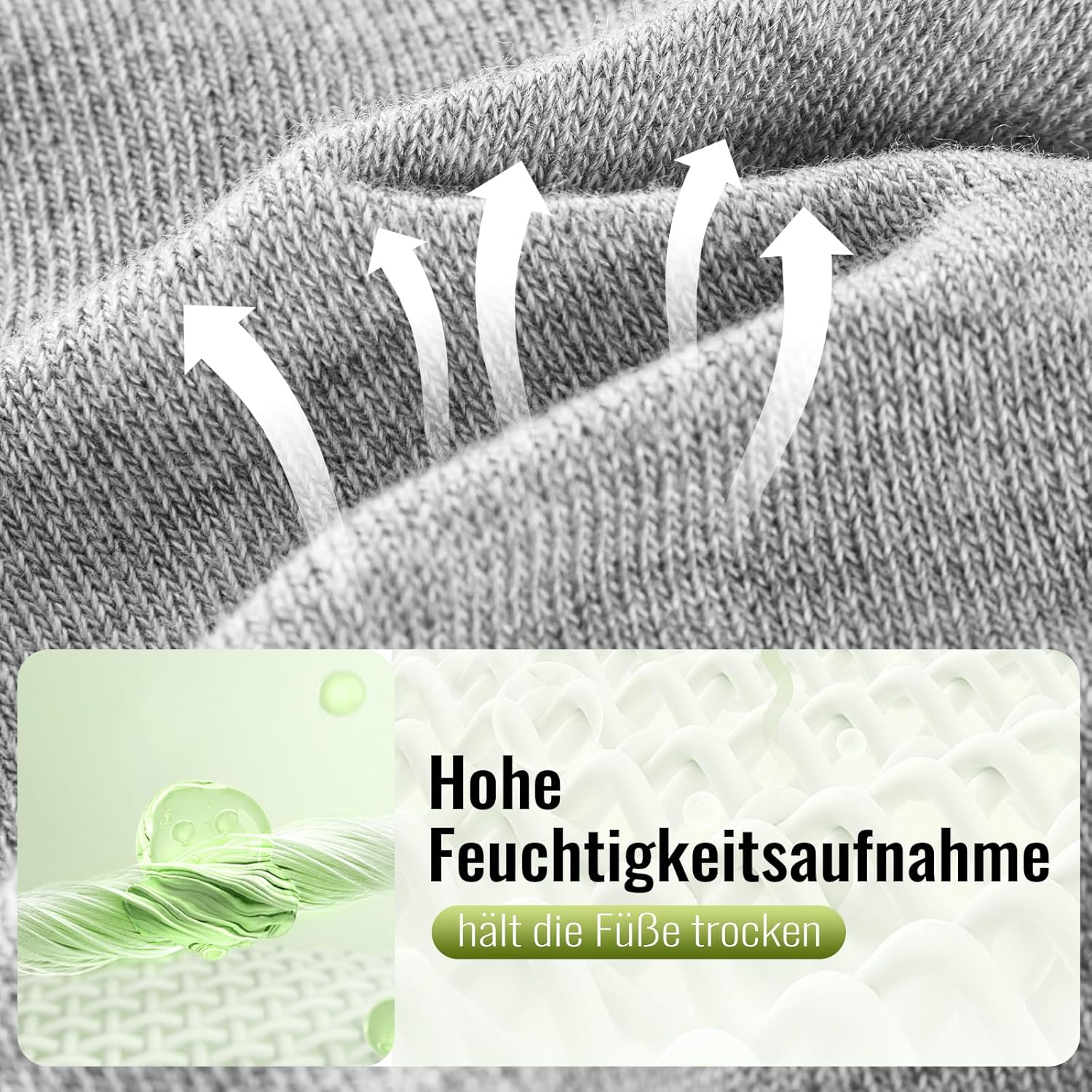 Thumbnail 3 de SukModen 12/24 Paar Sneaker Socken aus Bambus – atmungsaktive Anti-Geruch Kurzsocken für Herren & Damen