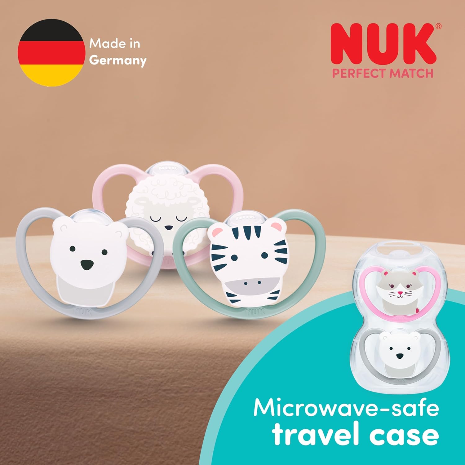 Thumbnail 6 de NUK Perfect Match Air Day & Night Schnuller 6–12 Monate – 4er-Pack, leuchtend, luftdurchlässig