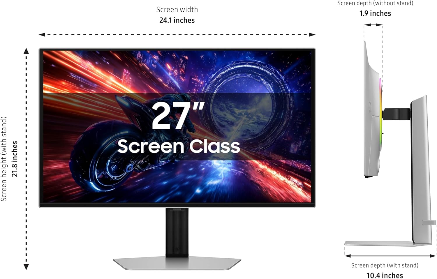Detalle de SAMSUNG Odyssey OLED G6 27" QHD Gaming Monitor