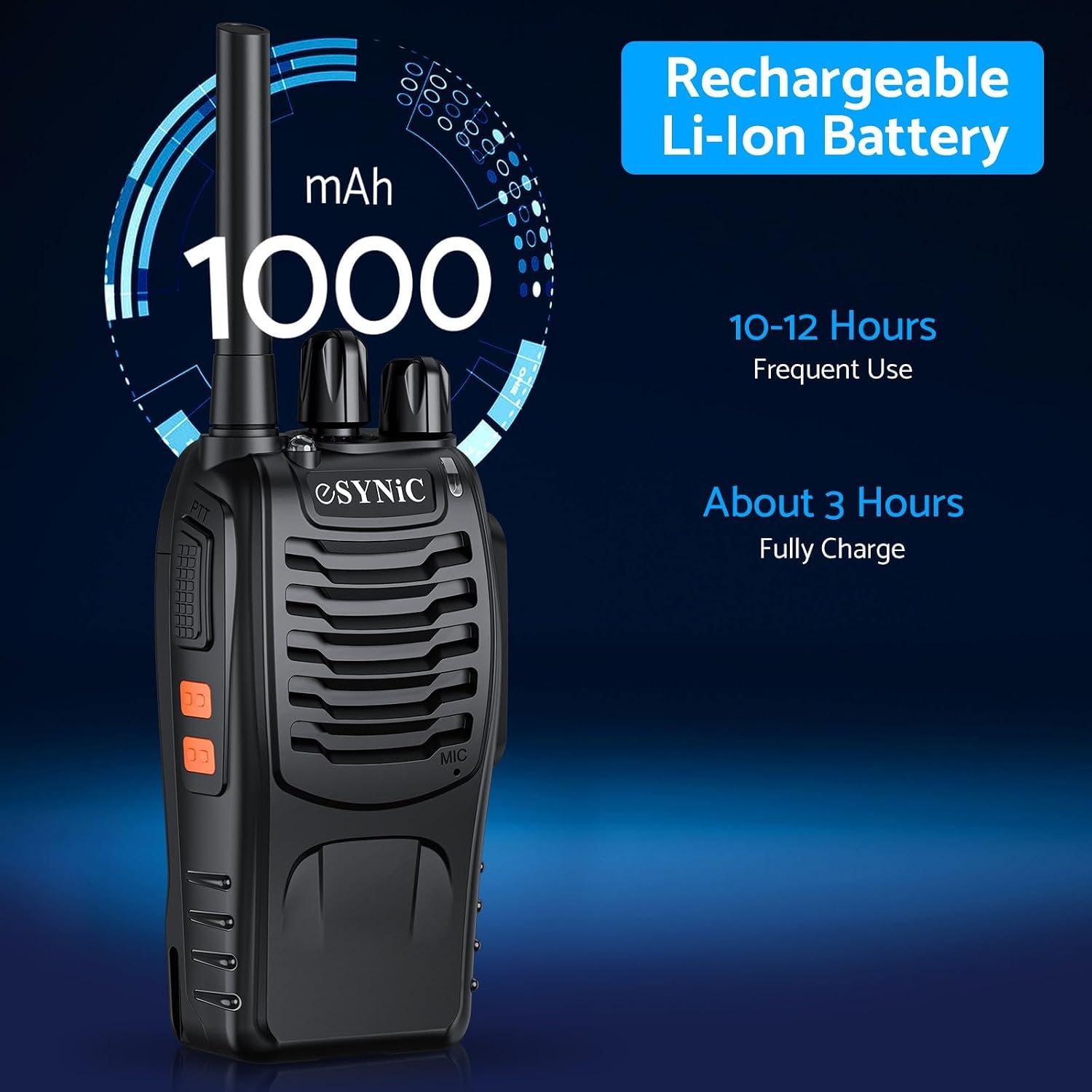 Thumbnail 6 de eSynic Walkie Talkies-X 6-Pack PMR446 Radios with 16 Channels and VOX