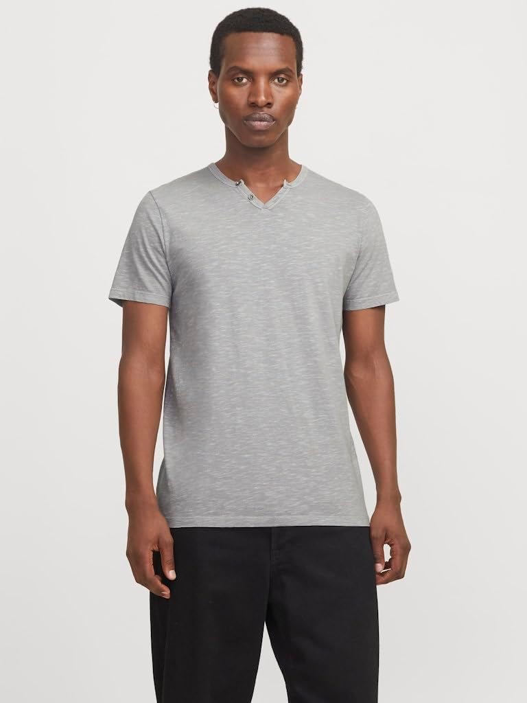 Thumbnail 2 de JACK & JONES T-Shirt melange con scollo a goccia Split Neck
