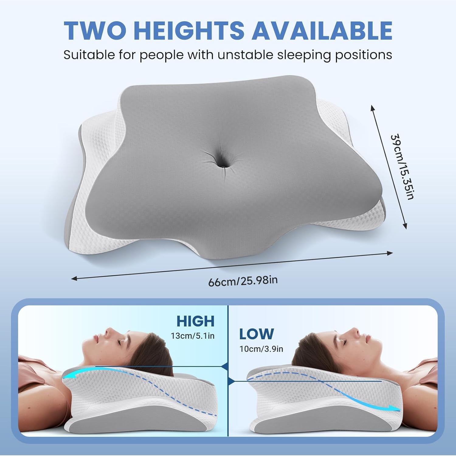 Thumbnail 3 de A-Pce Memory Foam Pillow: Orthopedic Cervical Support for Neck and Shoulder Pain