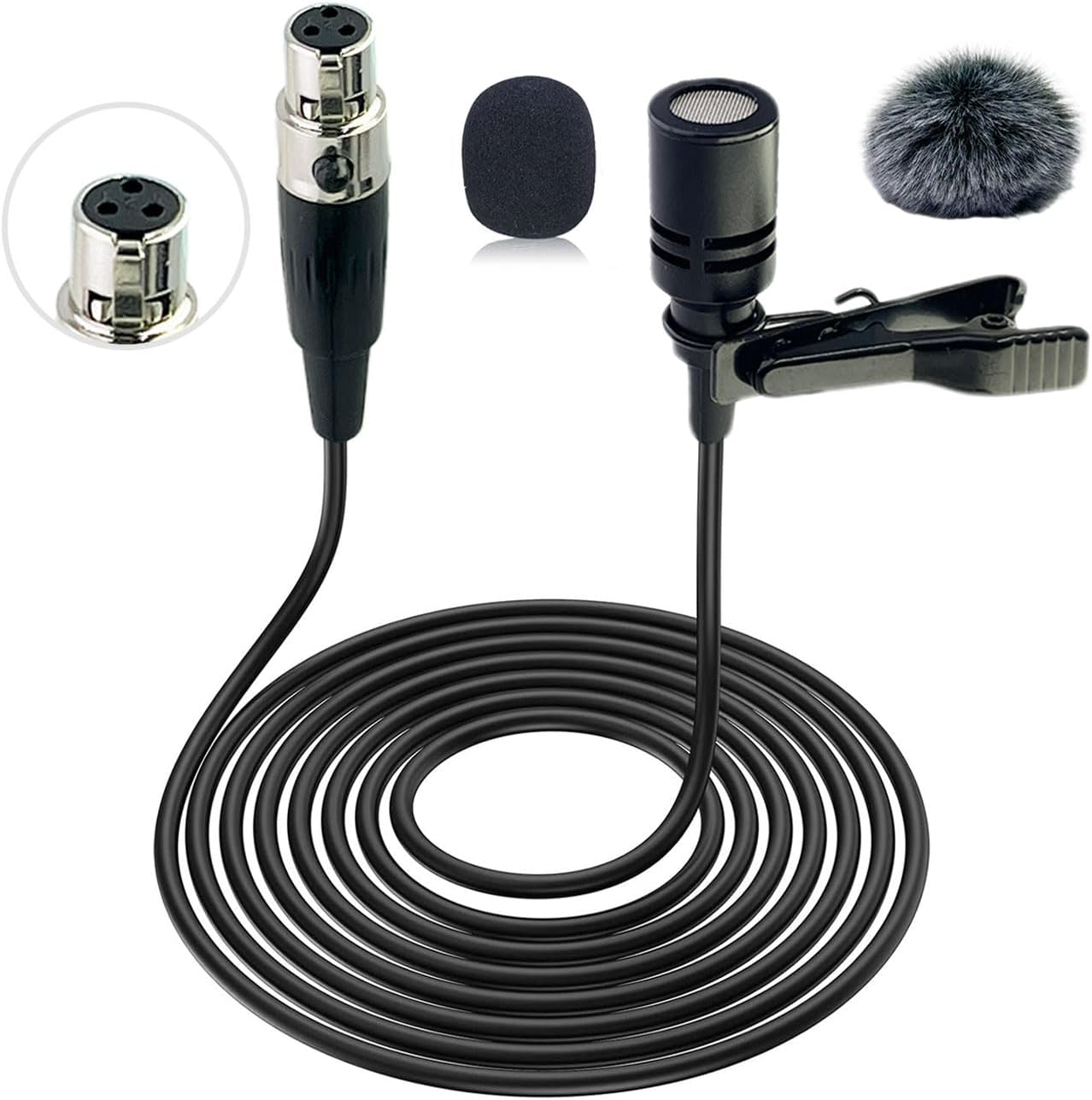 Detalle de SEYUGOPTI Lavalier Microphone with Mini XLR TA3F Plug