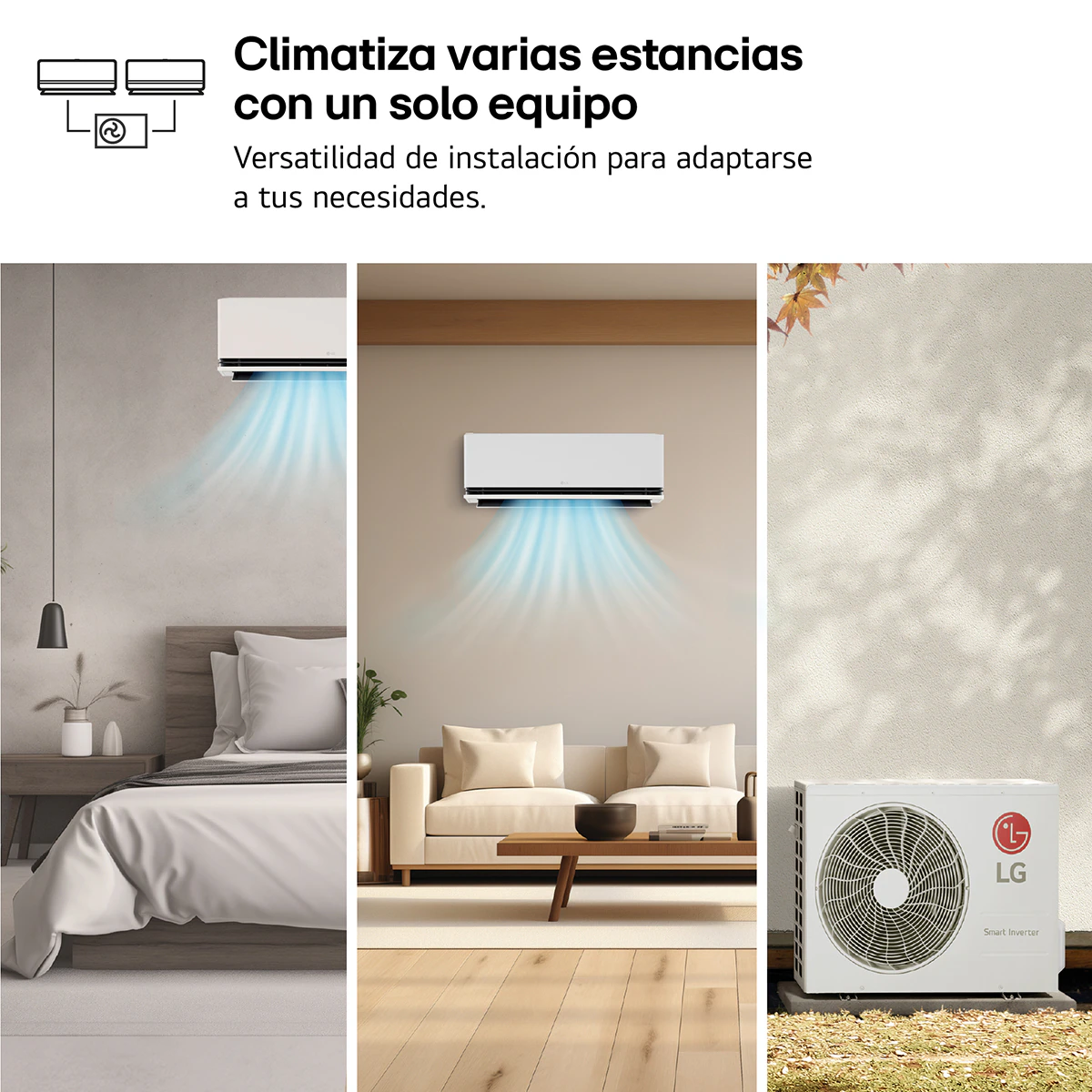 Thumbnail 4 de LG MAGNA99X Multisplit 2x1 aire acondicionado 3.526 Frig/h 🌬️