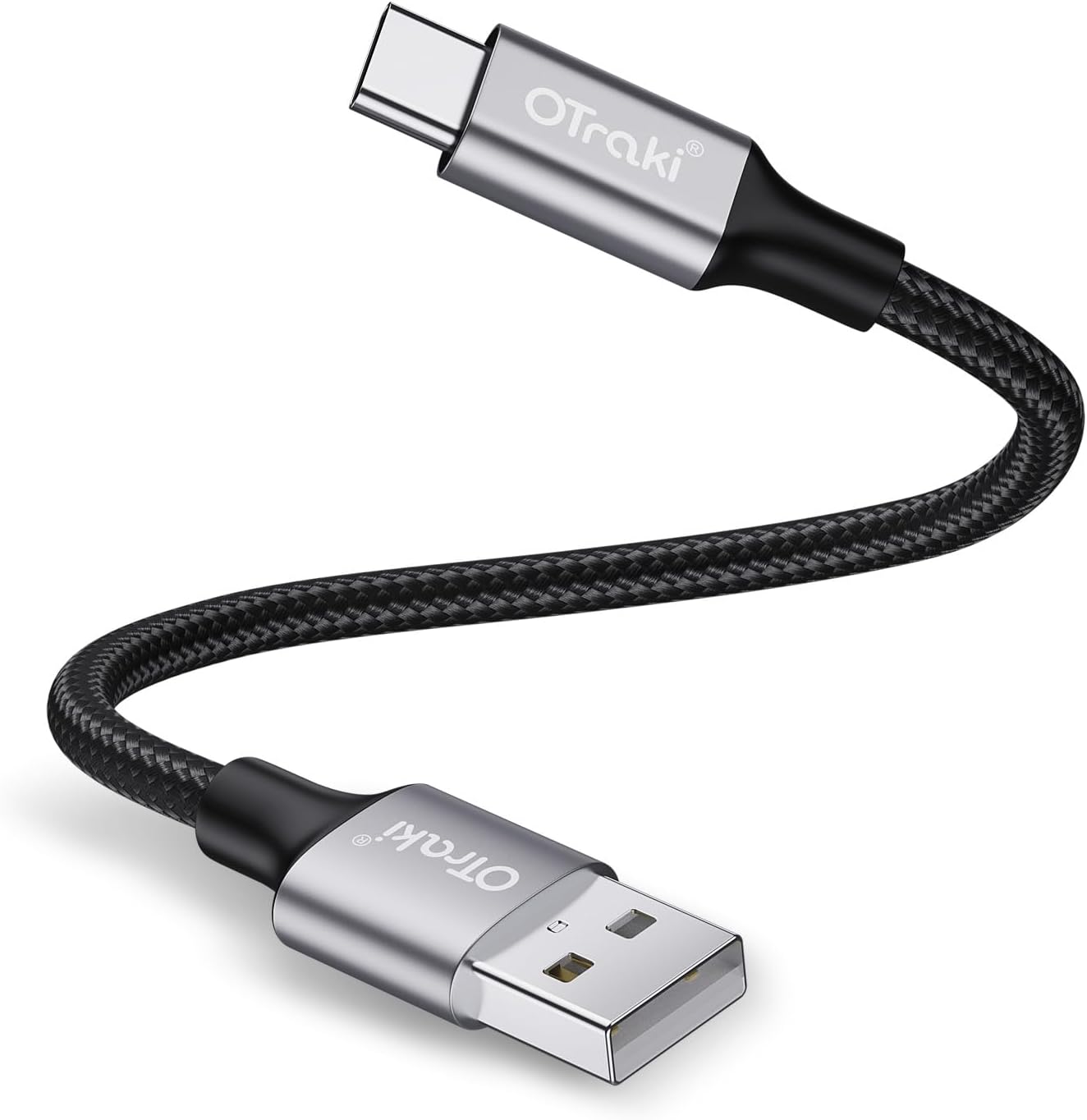OTraki Cavo USB-C/USB-A 0,1 m: ricarica rapida, durata superiore e design intrecciato in nylon