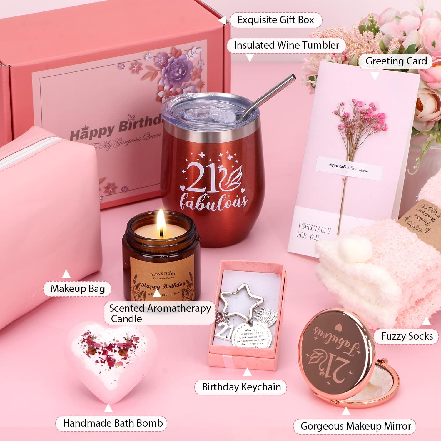 Thumbnail 1 de 21st birthday gift hampers for her