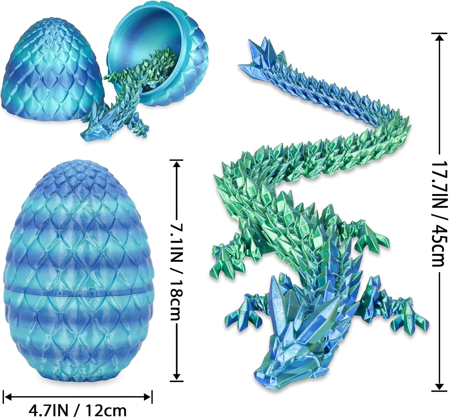 Thumbnail 5 de Surprise Dragon Egg Sea Blue Large