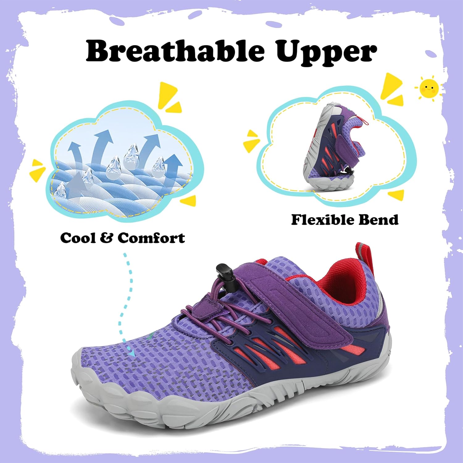 Thumbnail 3 de SAGUARO Barfußschuhe für Kinder – Outdoor Barfußschuhe für Jungen und Mädchen, Größe 24–36