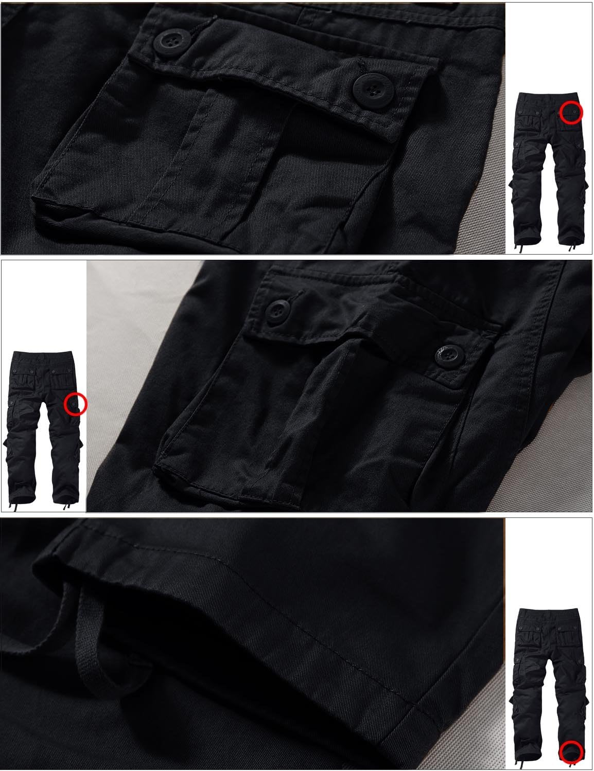 Thumbnail 6 de Match Men's Cargo Pants 100% Cotton