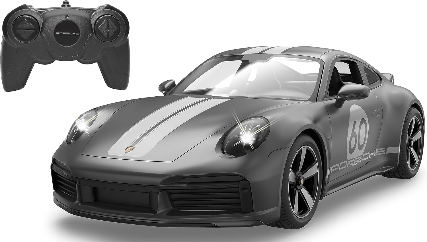 Detalle de JAMARA Porsche 911 Sport Classic 1:16 2,4 GHz – voiture radiocommandée avec pare-brise transparent et LED