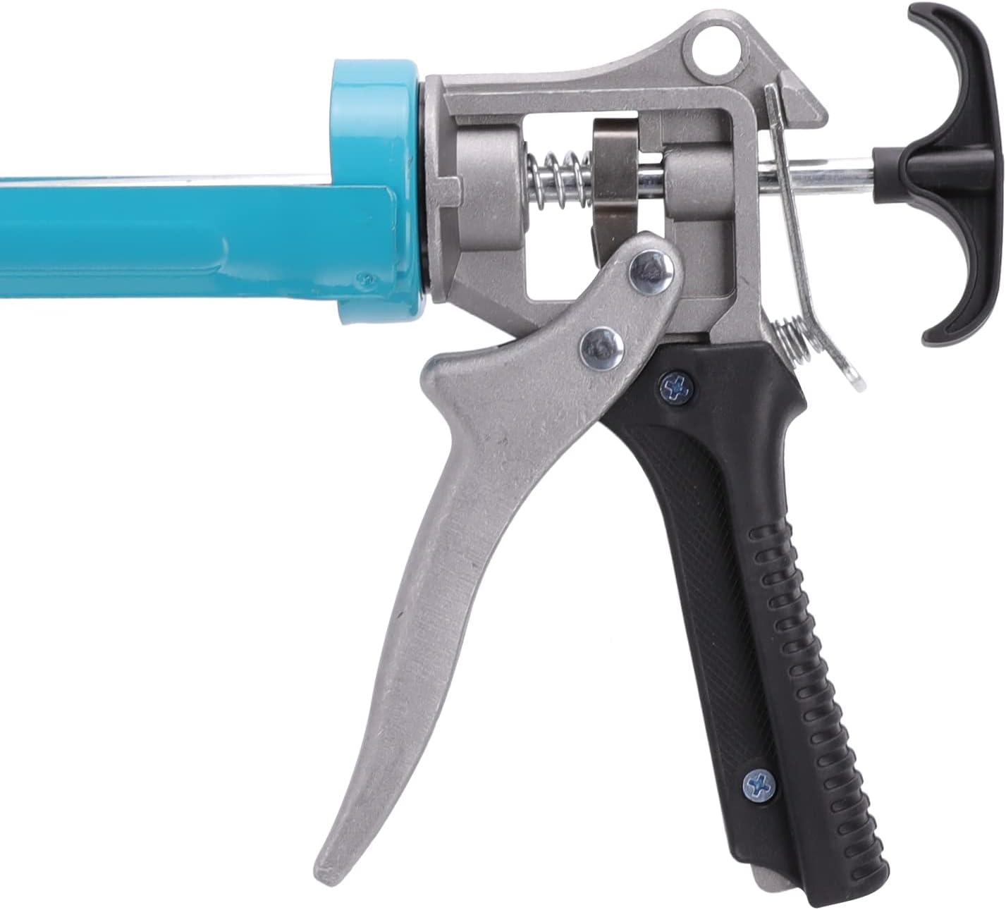 Detalle de Amazon Basics Pistolet à calfeutrer robuste pour mastic – 310 ml, 12:1, poignée en aluminium