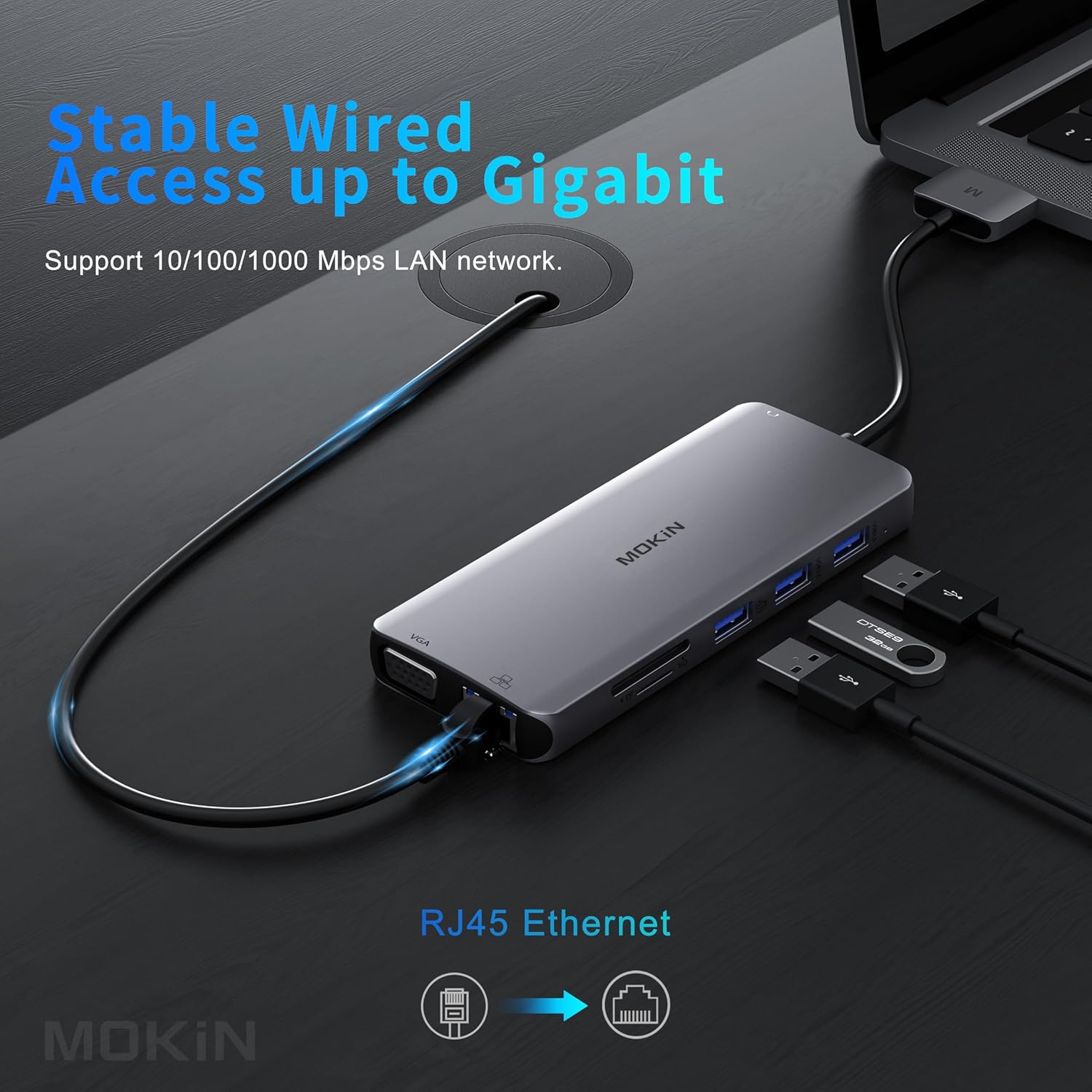 Thumbnail 6 de MOKiN MacBook Docking Station Dual Monitor