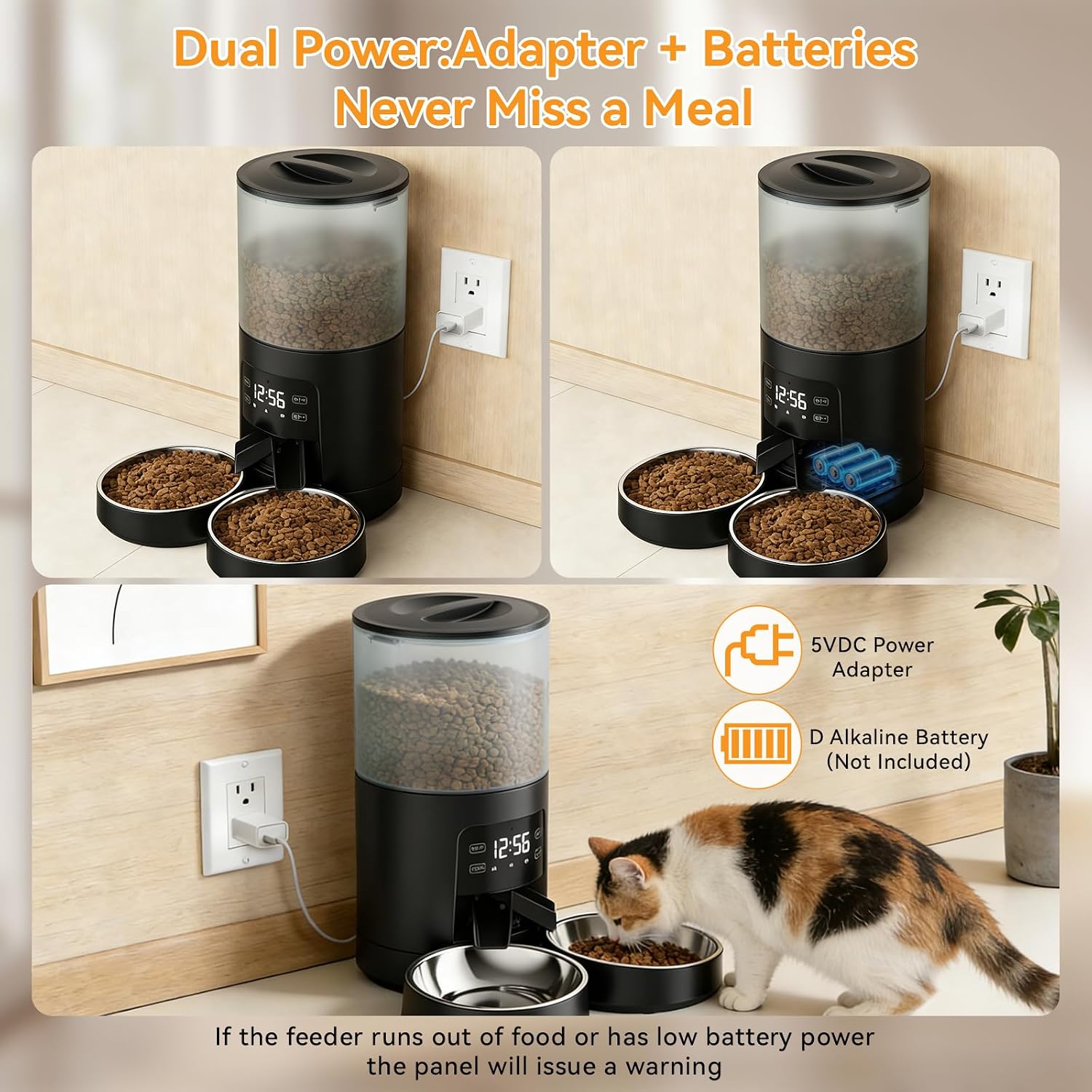 Thumbnail 4 de NEWBULIG Automatic Cat Feeder 6L