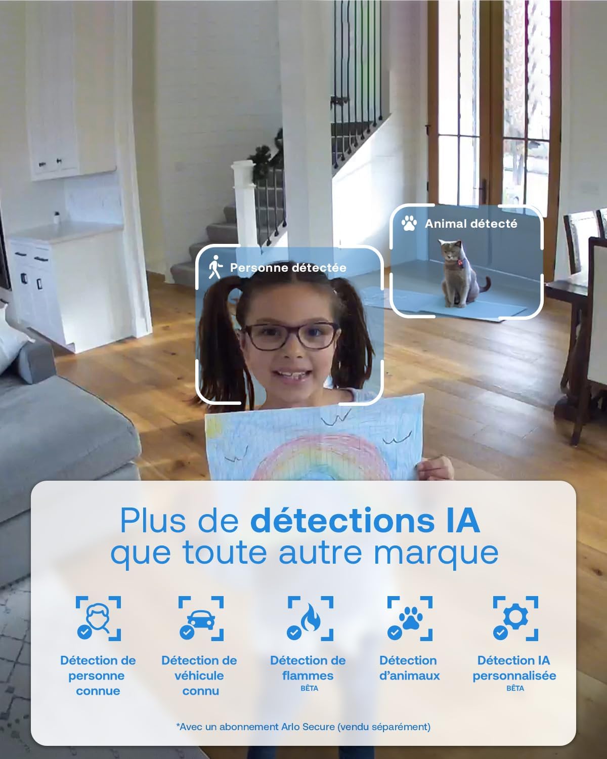 Thumbnail 5 de Arlo Essential 3 FHD Indoor (2 caméras) : WiFi intérieur avec détection par IA et audio bidirectionnel